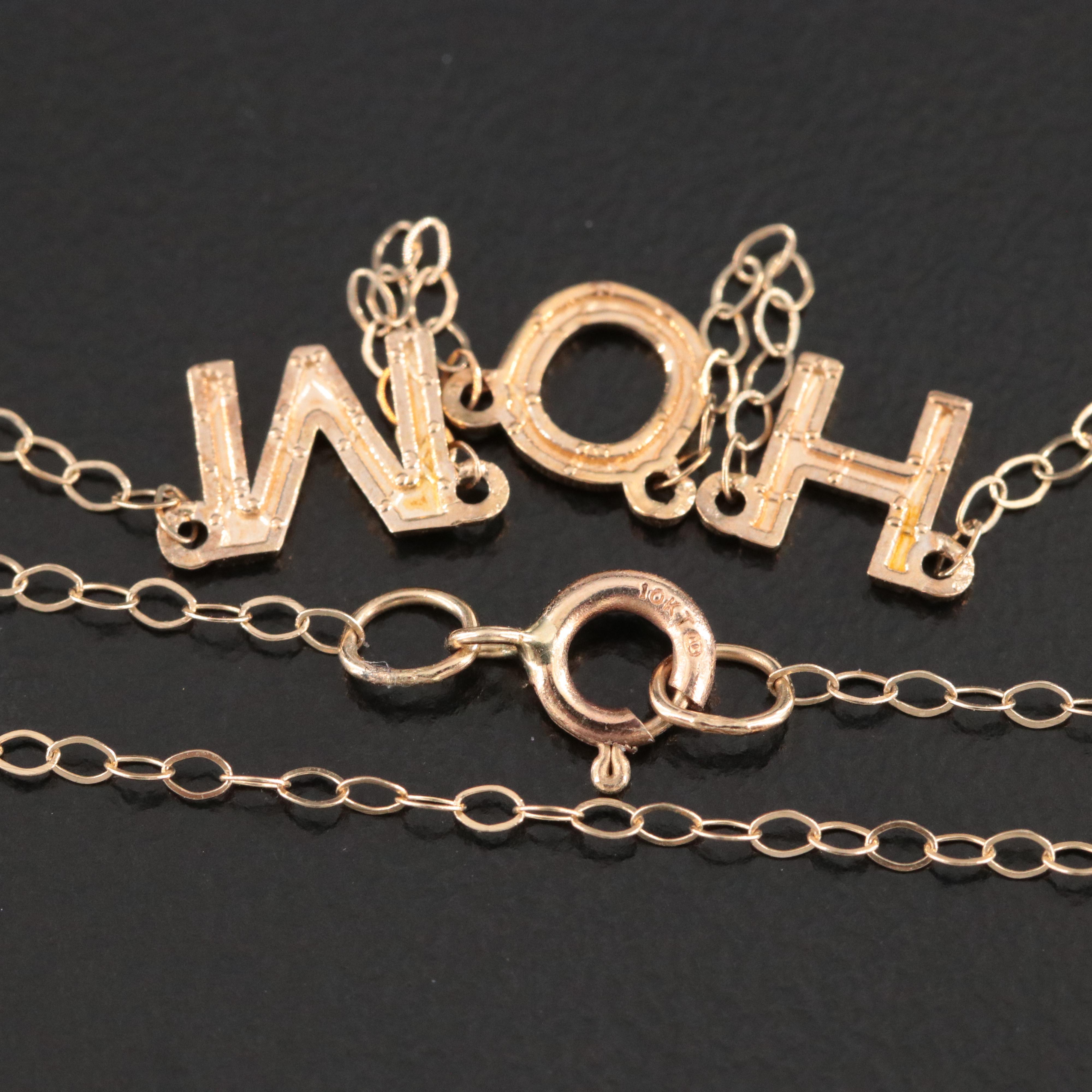 10K Maid of Honor Necklace