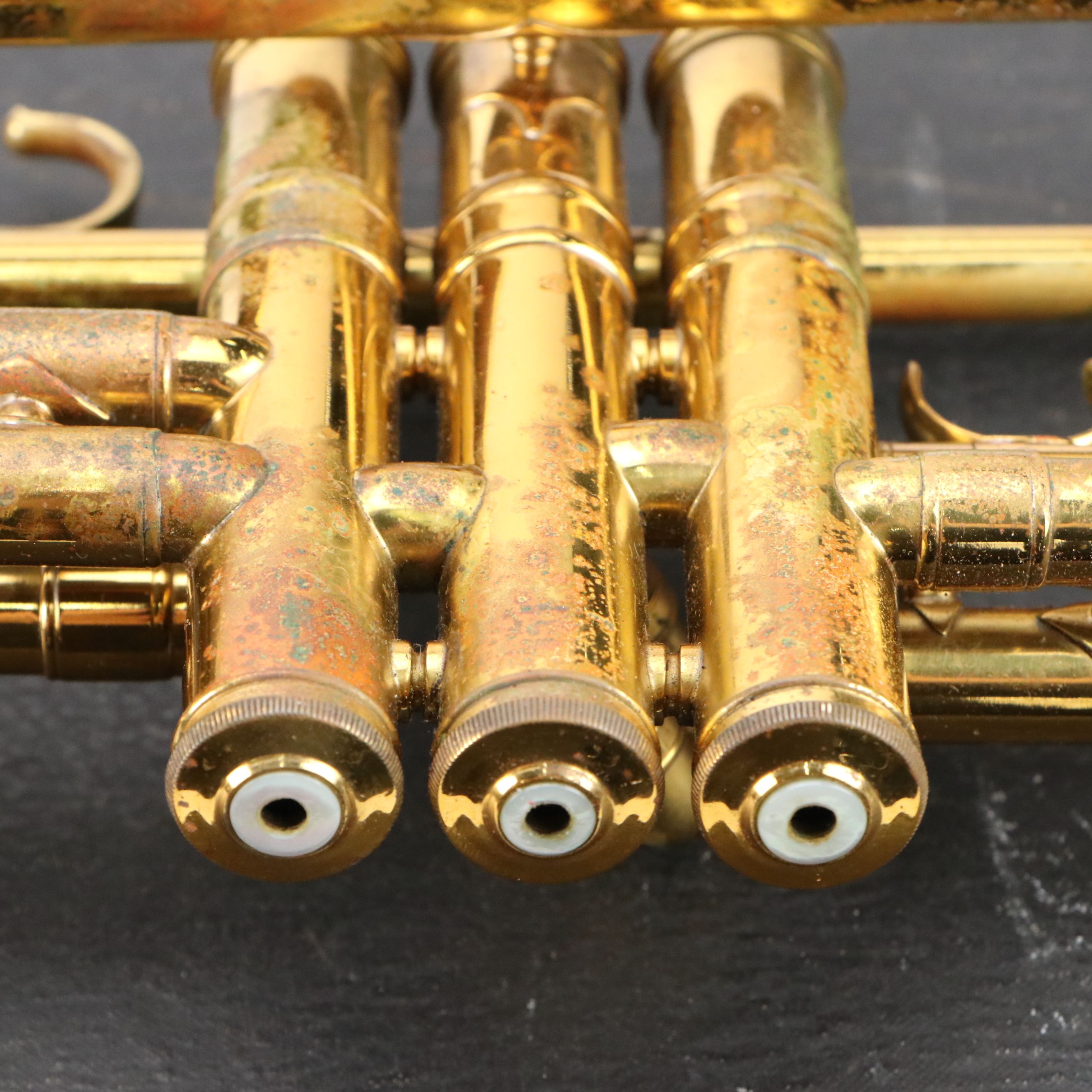 C. G. Conn Brass Trumpet with Mute Accessories, Late 19th/Early 20th Century