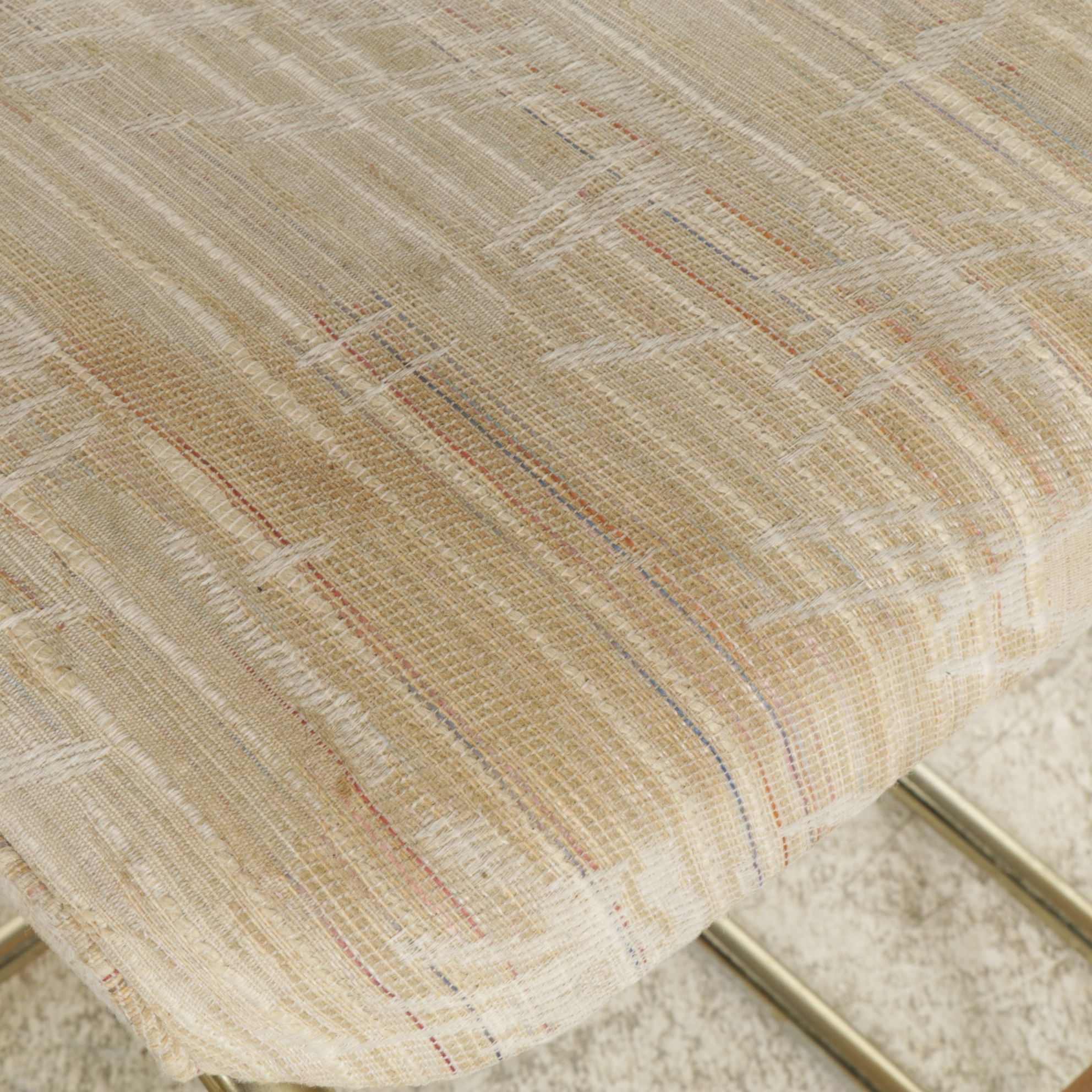 Four Daystrom Furniture Barstools with Woven Cane Backs