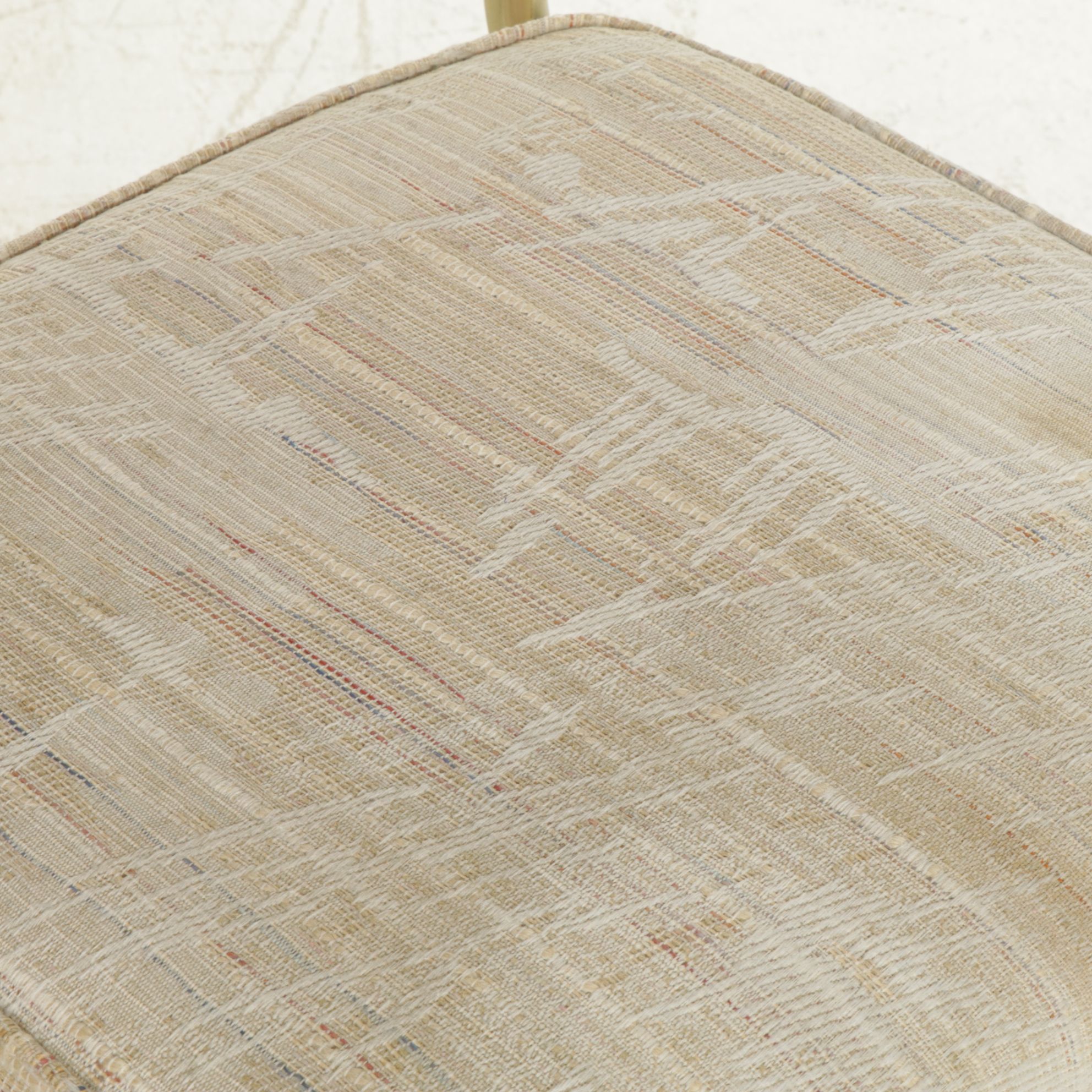 Four Daystrom Furniture Barstools with Woven Cane Backs