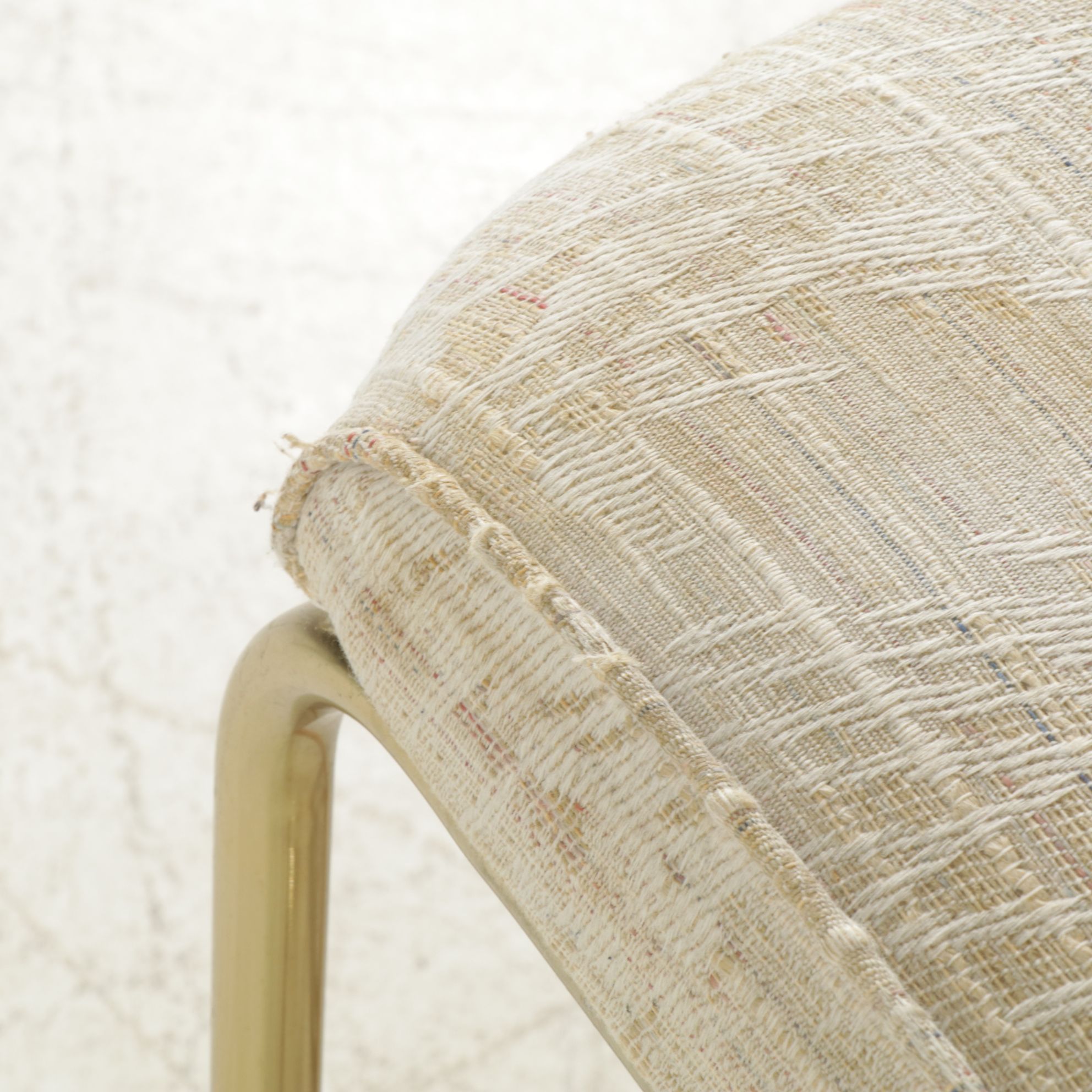 Four Daystrom Furniture Barstools with Woven Cane Backs