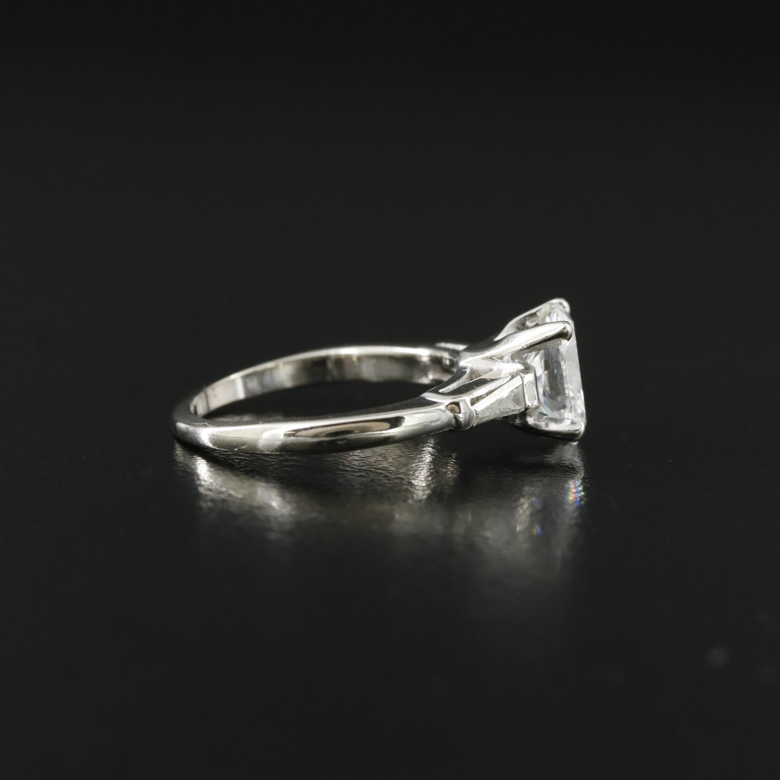 14K 1.29 CTW Diamond Ring with Lab Grown Center