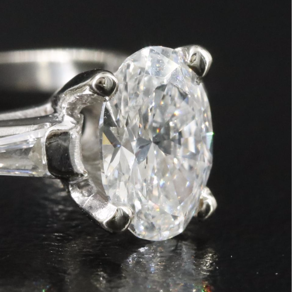 14K 1.29 CTW Diamond Ring with Lab Grown Center