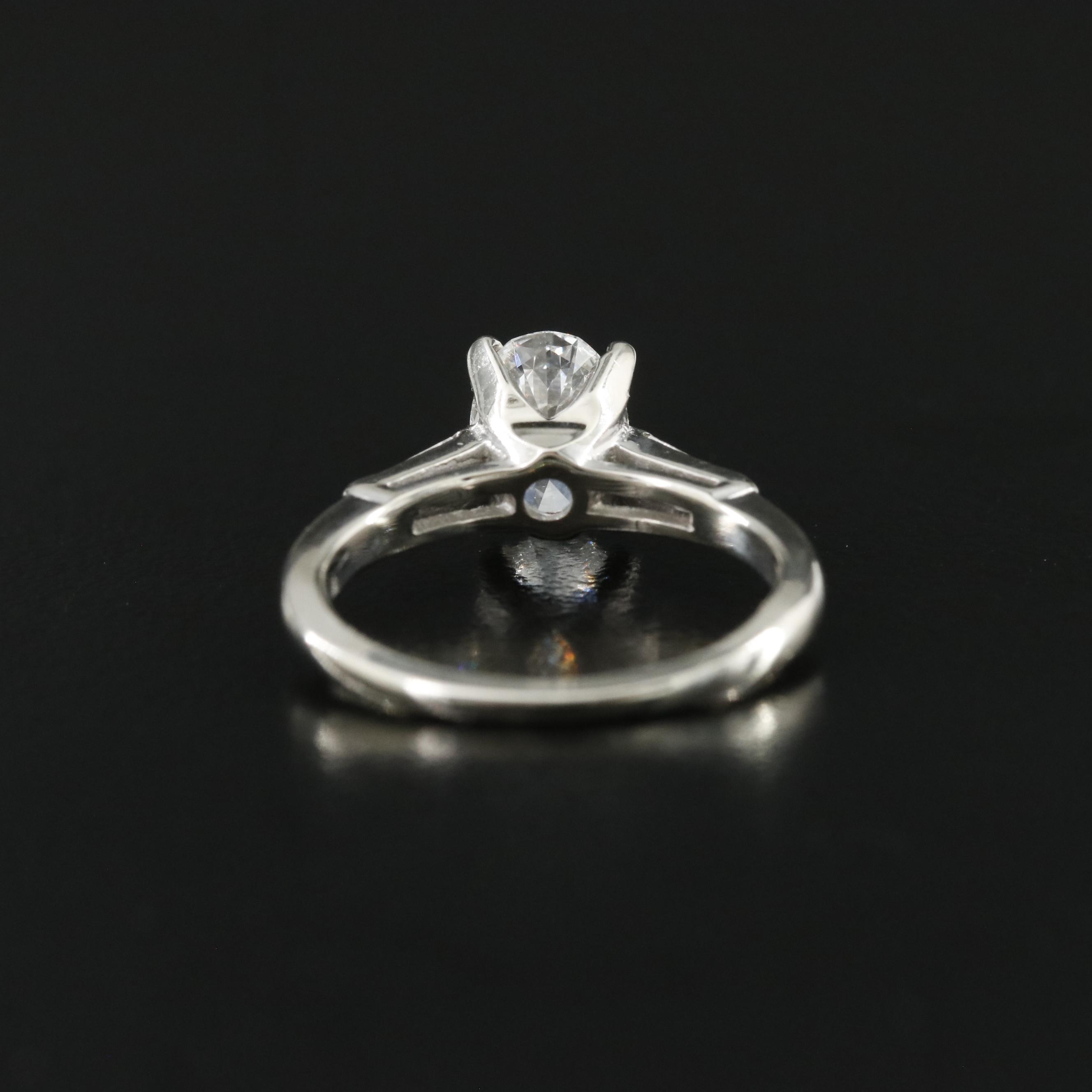 14K 1.29 CTW Diamond Ring with Lab Grown Center