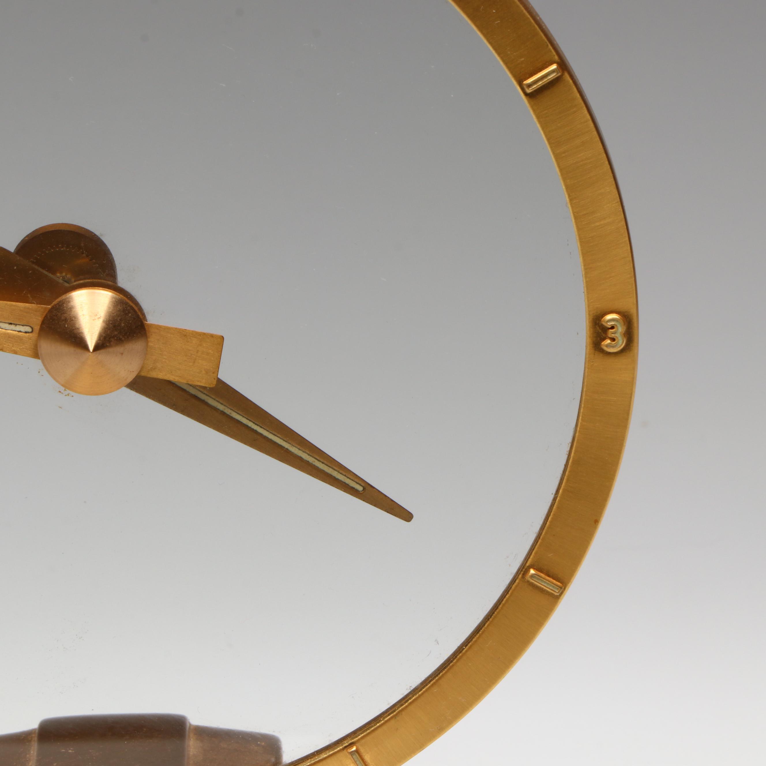 Jefferson Golden Hour Gilt Electric Clock, Mid to Late 20th Century