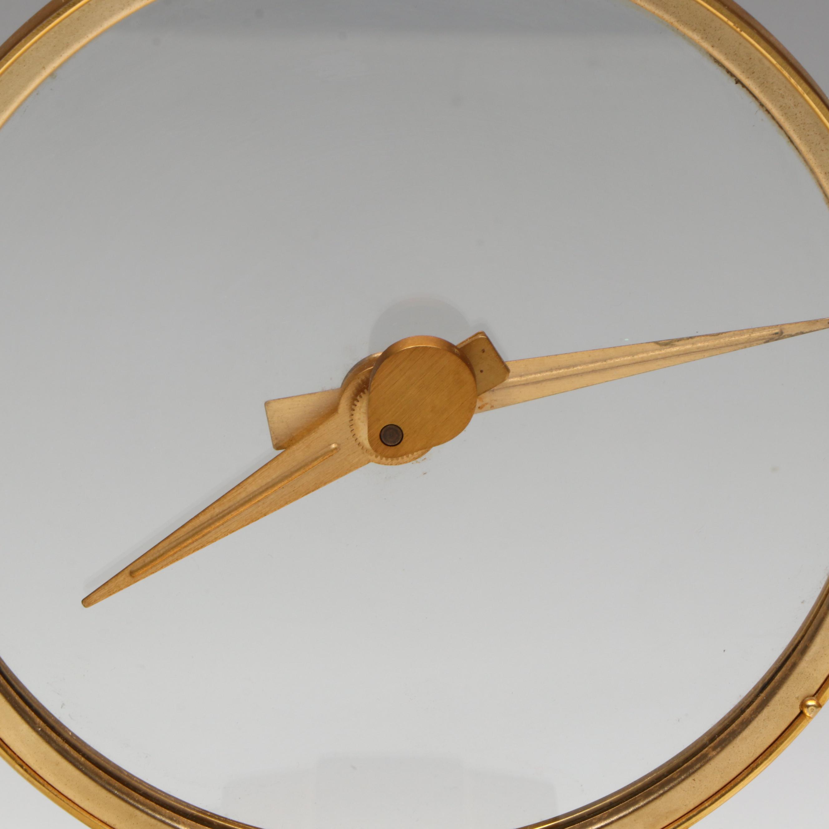 Jefferson Golden Hour Gilt Electric Clock, Mid to Late 20th Century