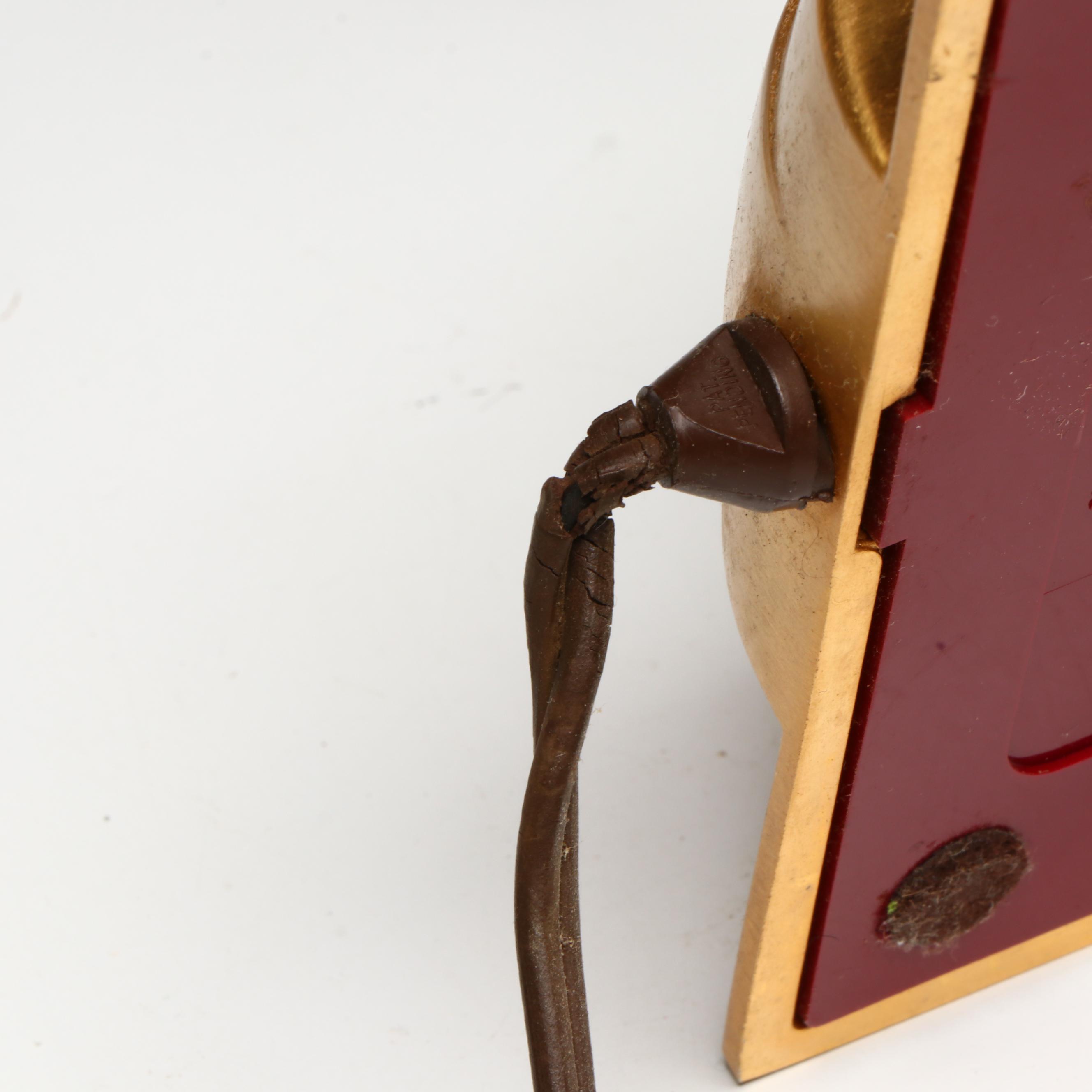 Jefferson Golden Hour Gilt Electric Clock, Mid to Late 20th Century