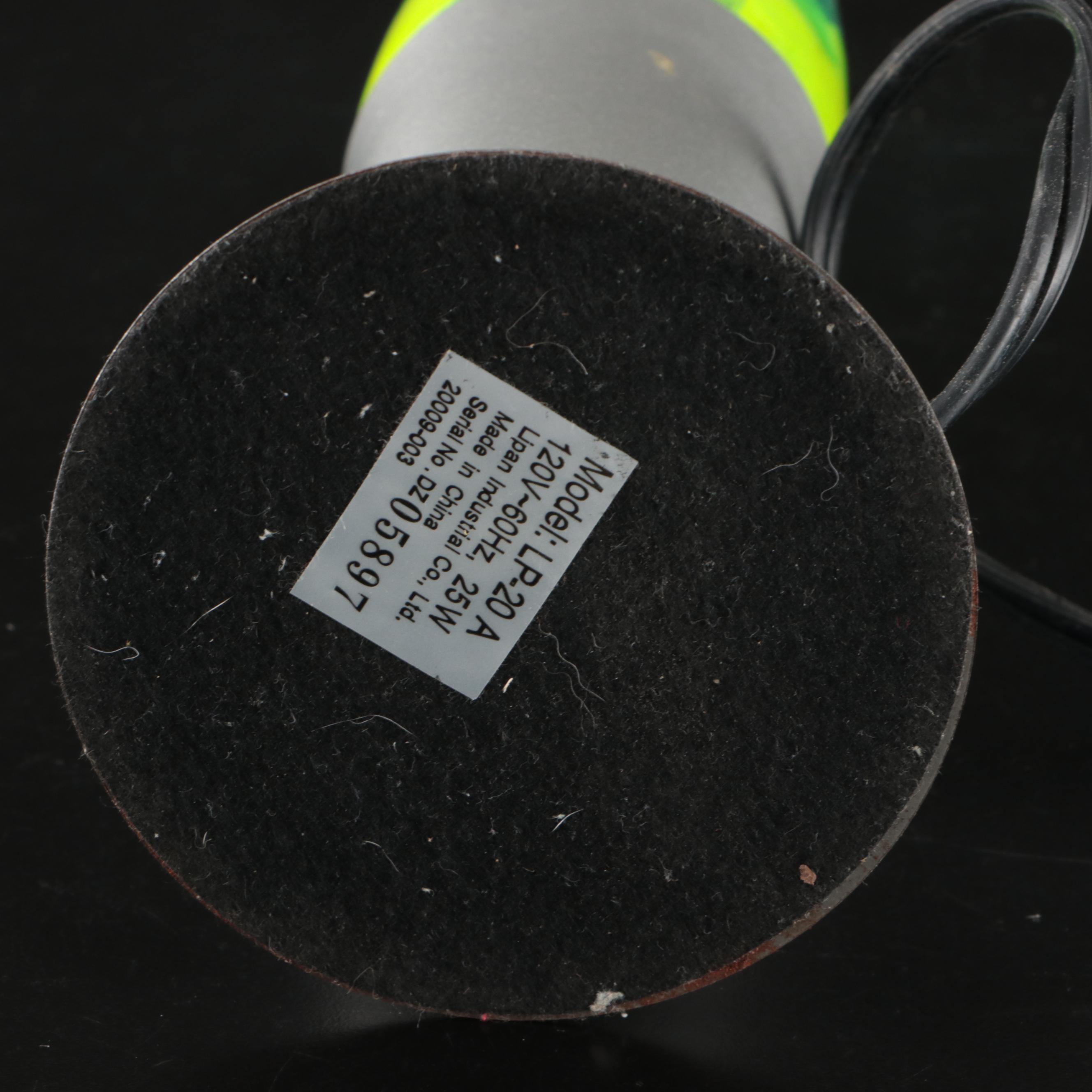 Blue and Yellow Novelty Lava Lamp, Late 20th Century