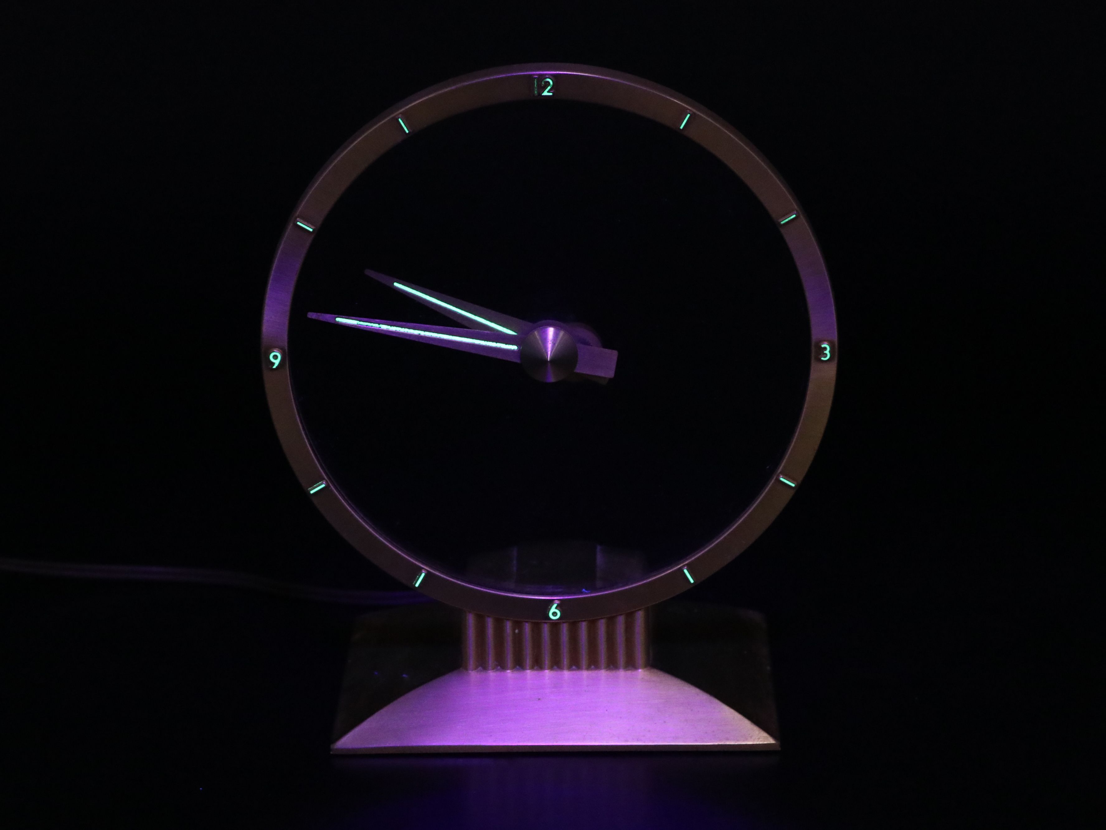 Jefferson Golden Hour Gilt Electric Clock, Mid to Late 20th Century