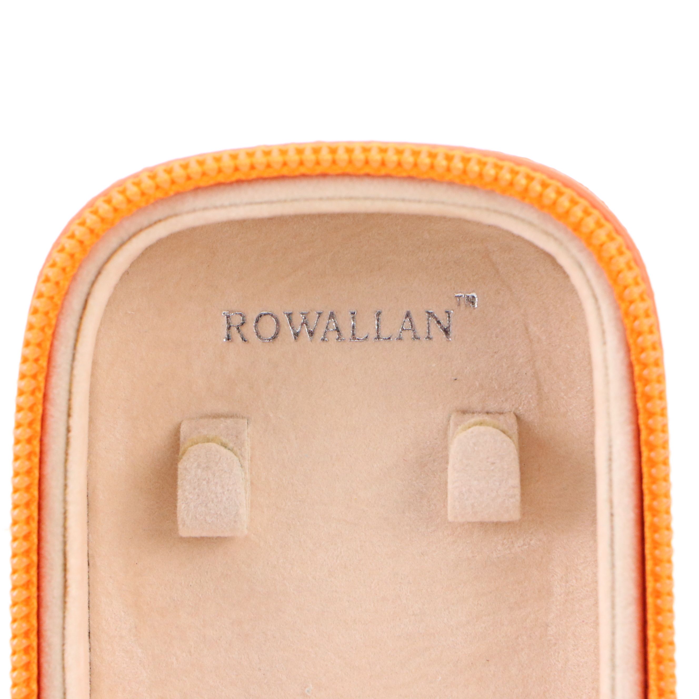 Rowallan Pink and Orange Leather Travel Jewelry Cases