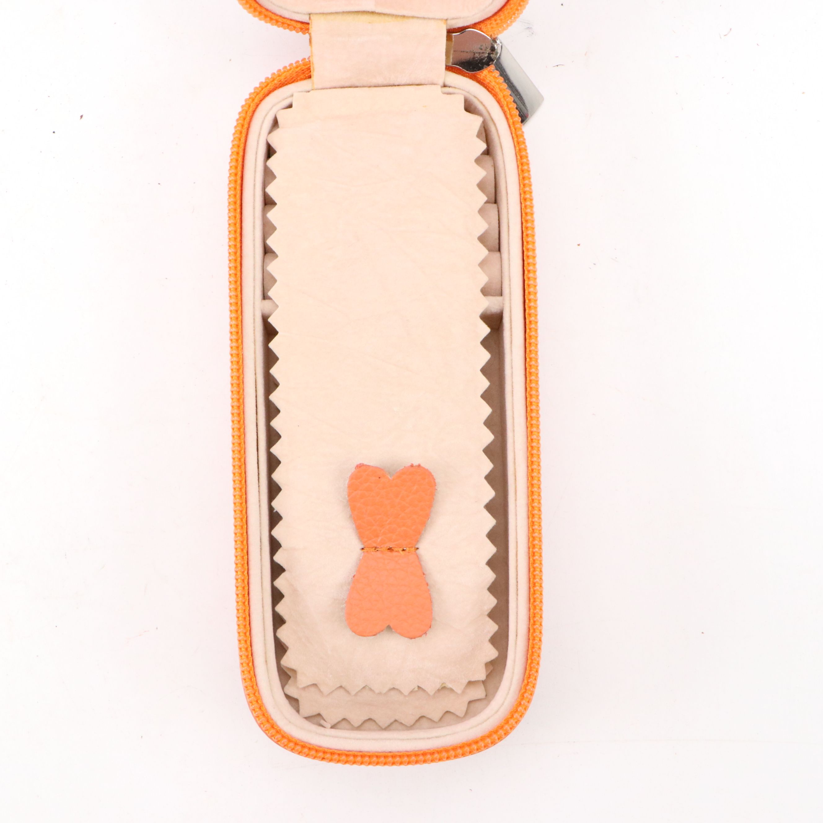 Rowallan Pink and Orange Leather Travel Jewelry Cases