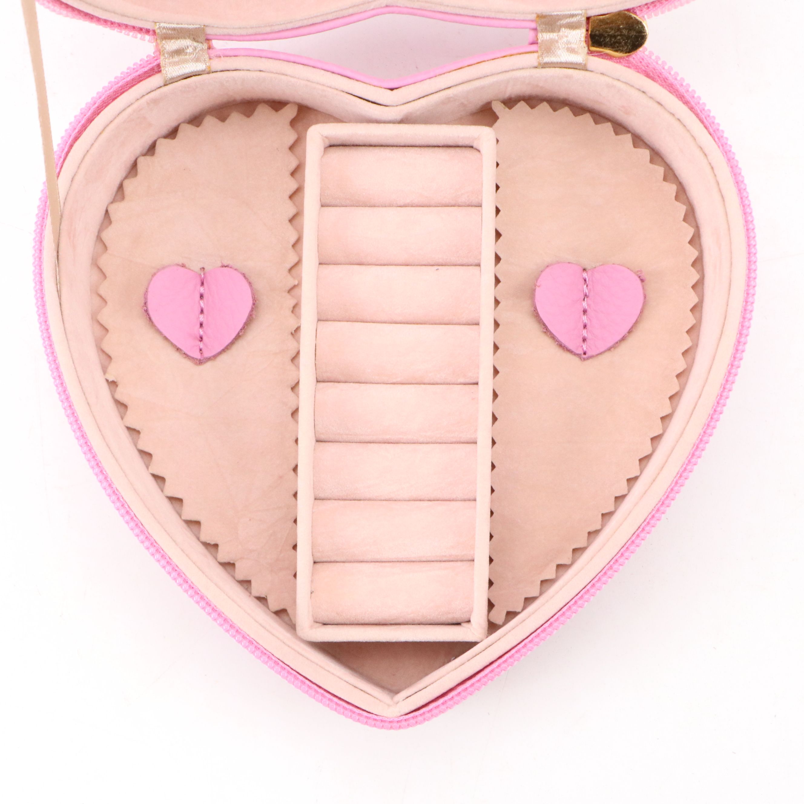 Rowallan Pink and Orange Leather Travel Jewelry Cases