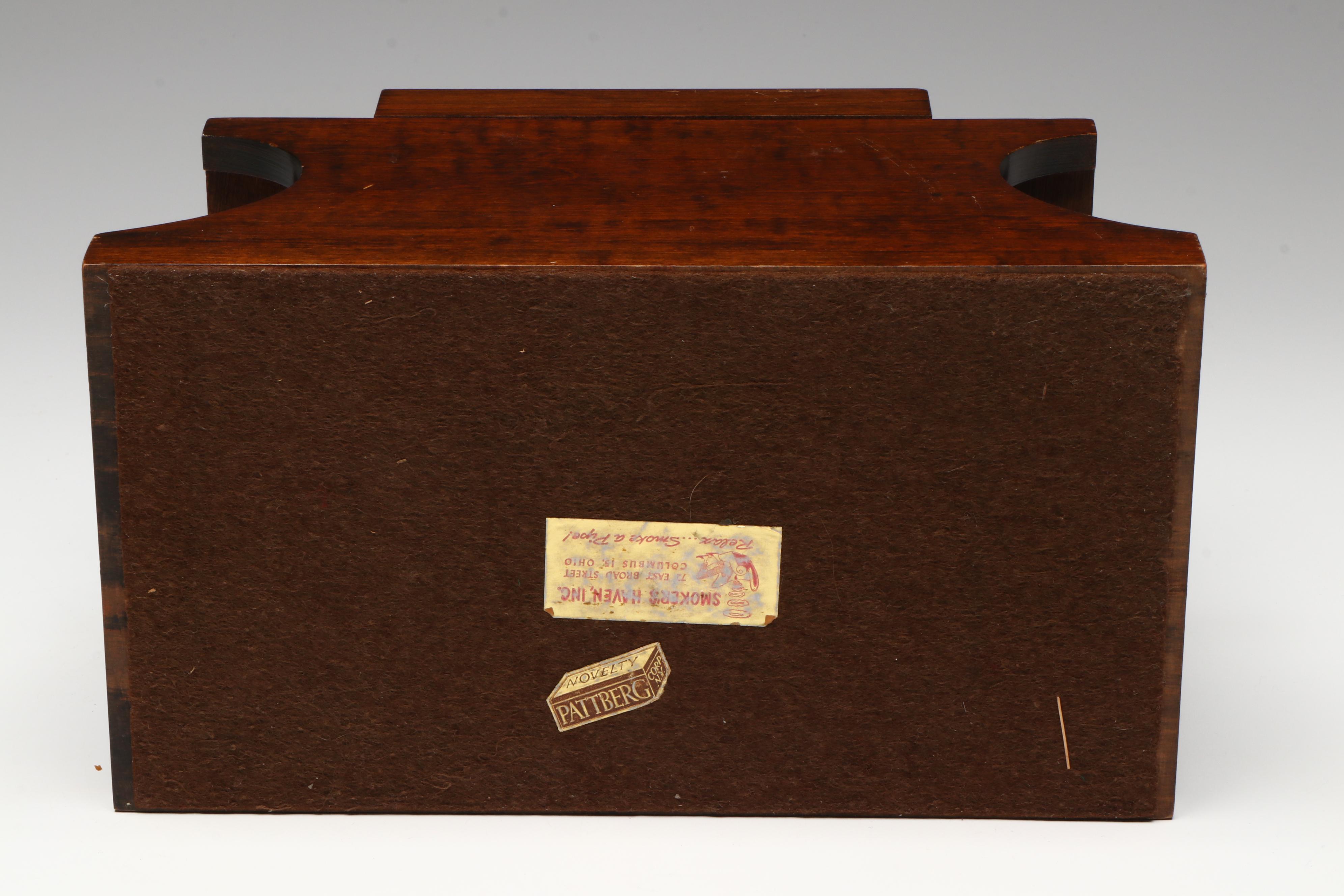 Humidor with Cigar Slots, Ceramic Decanter Set, Boot Glass and Horsehair Pin