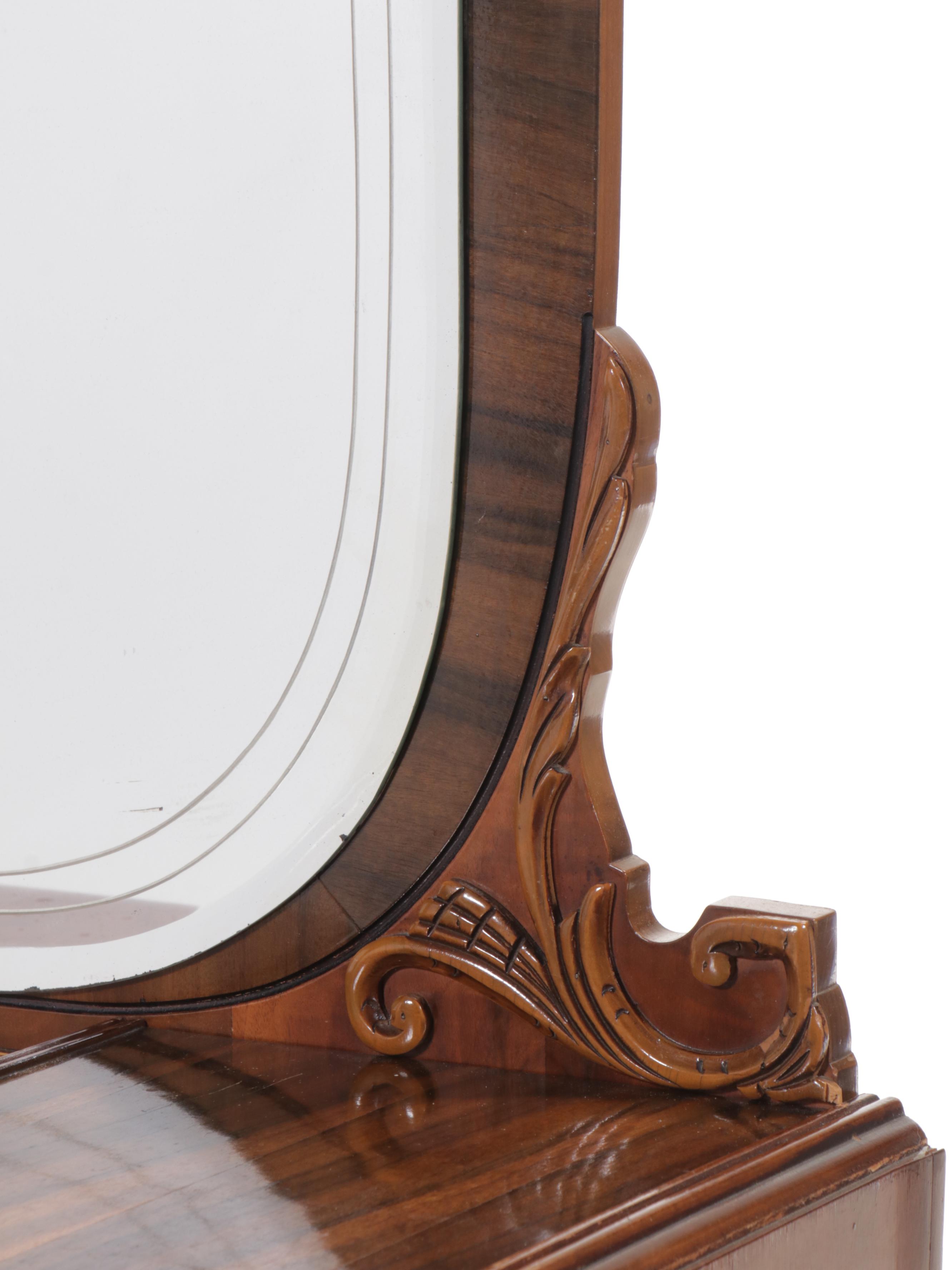 Antique Art Deco Waterfall Vanity