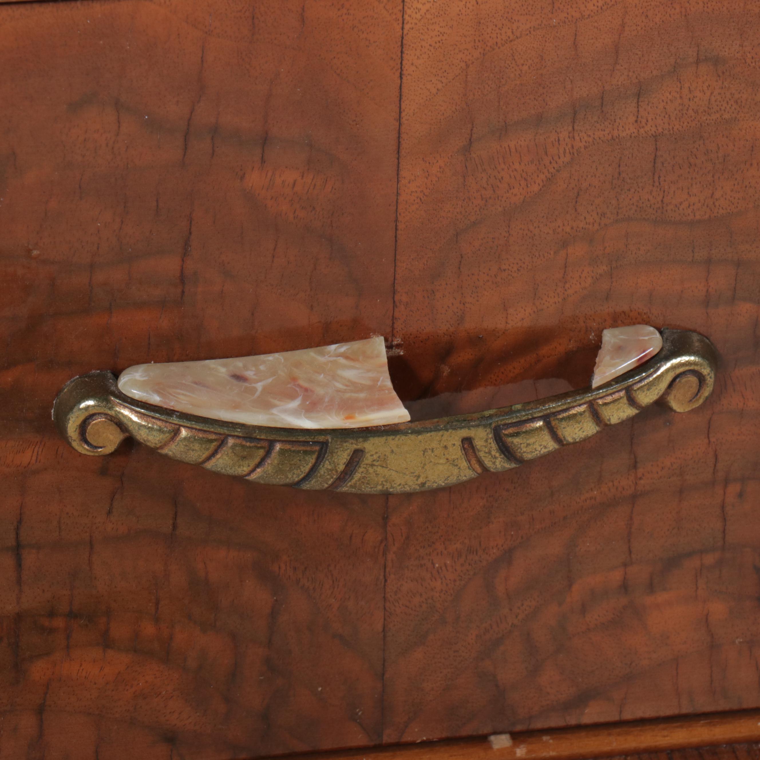 Antique Art Deco Waterfall Vanity