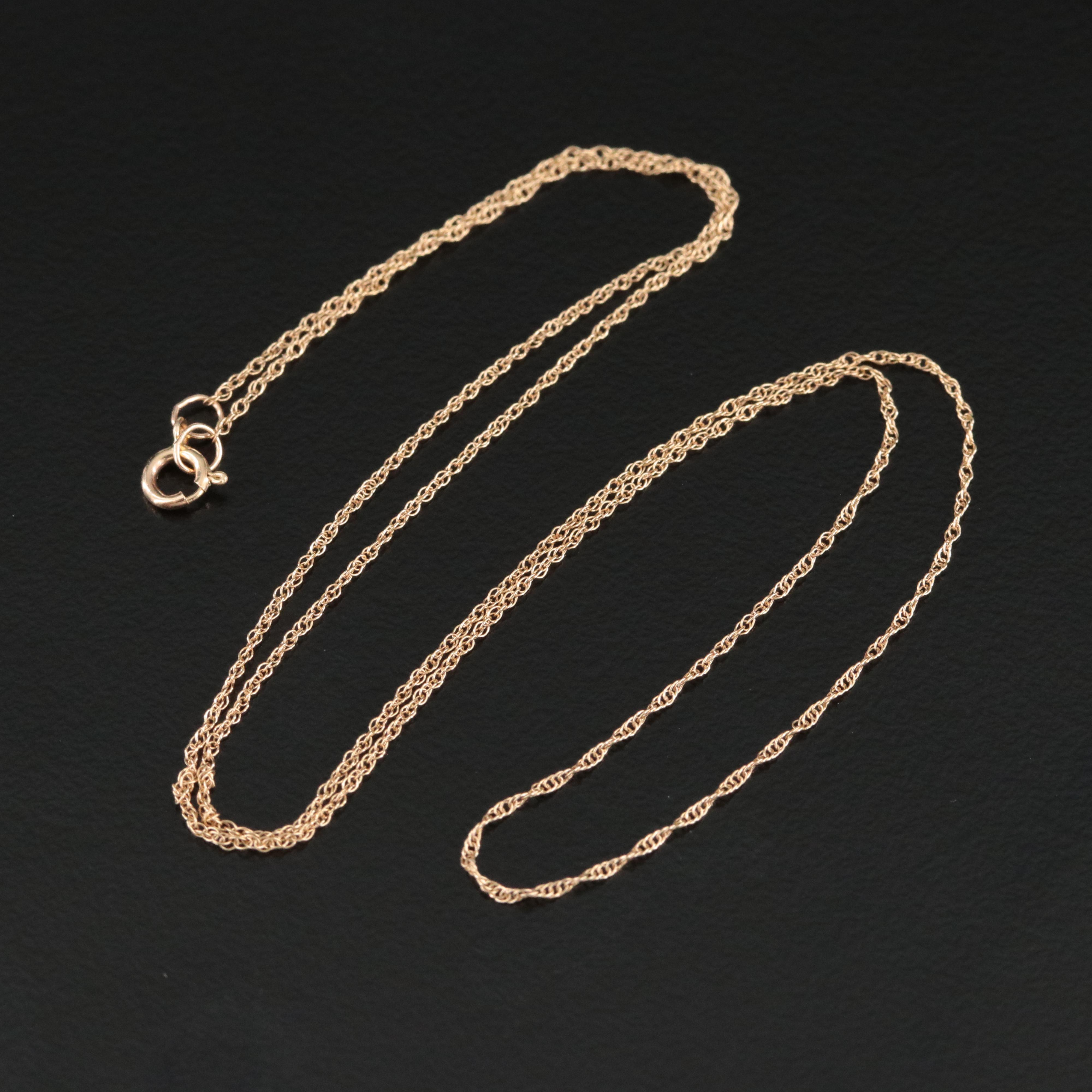 14K Singapore Chain Necklace