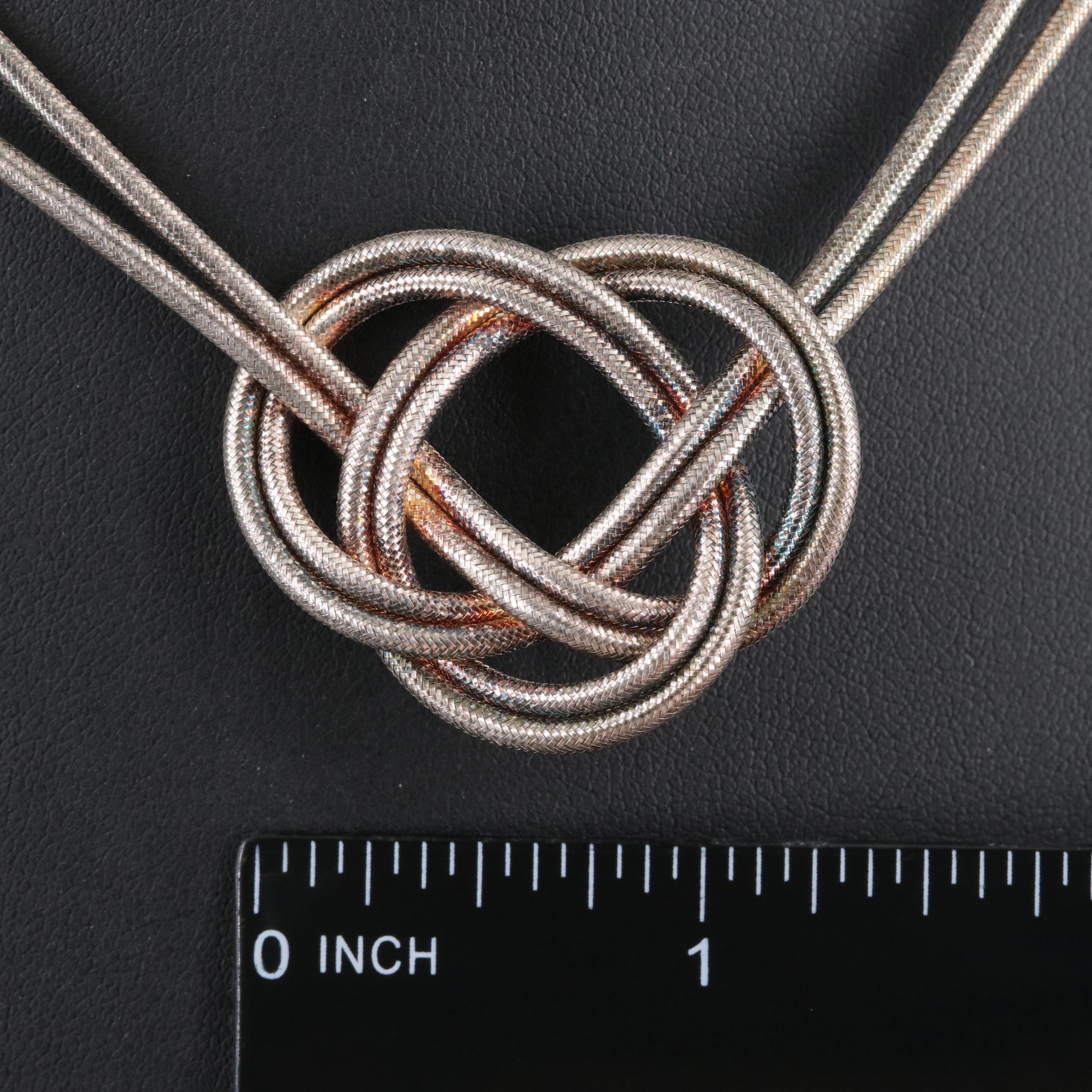 Italian Sterling Knot Necklace