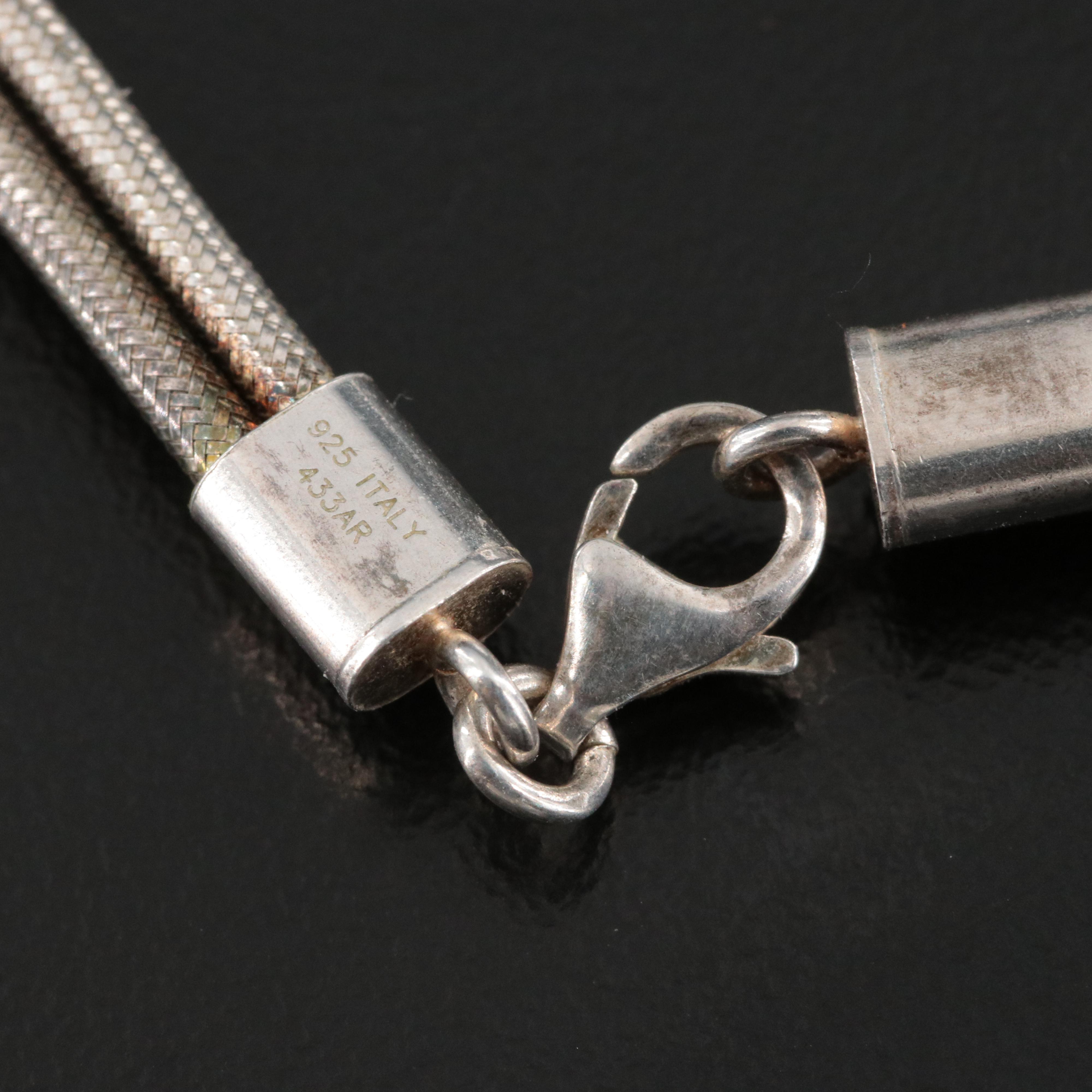 Italian Sterling Knot Necklace