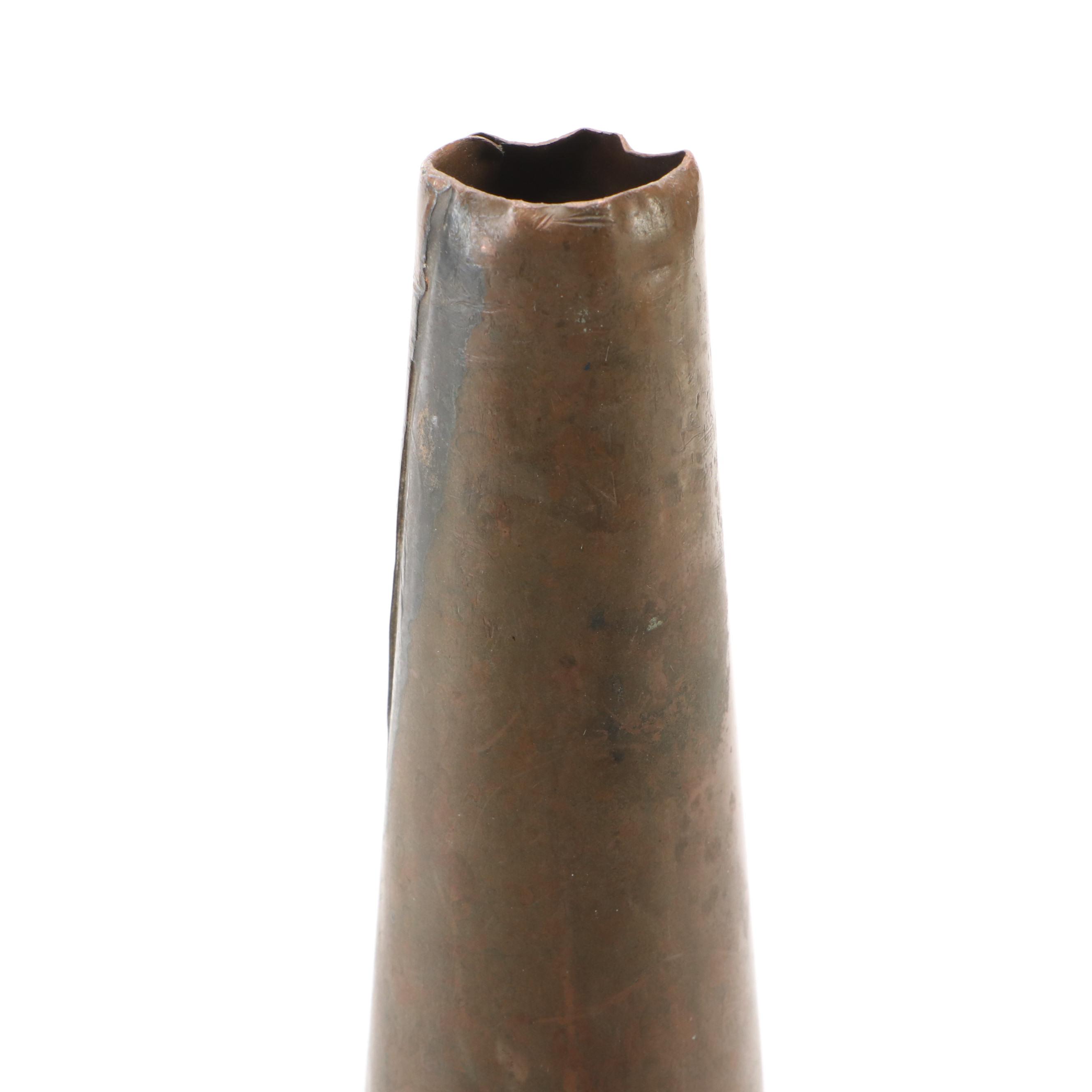 Hand-Forged Rolled Rim Metal Oil Funnel