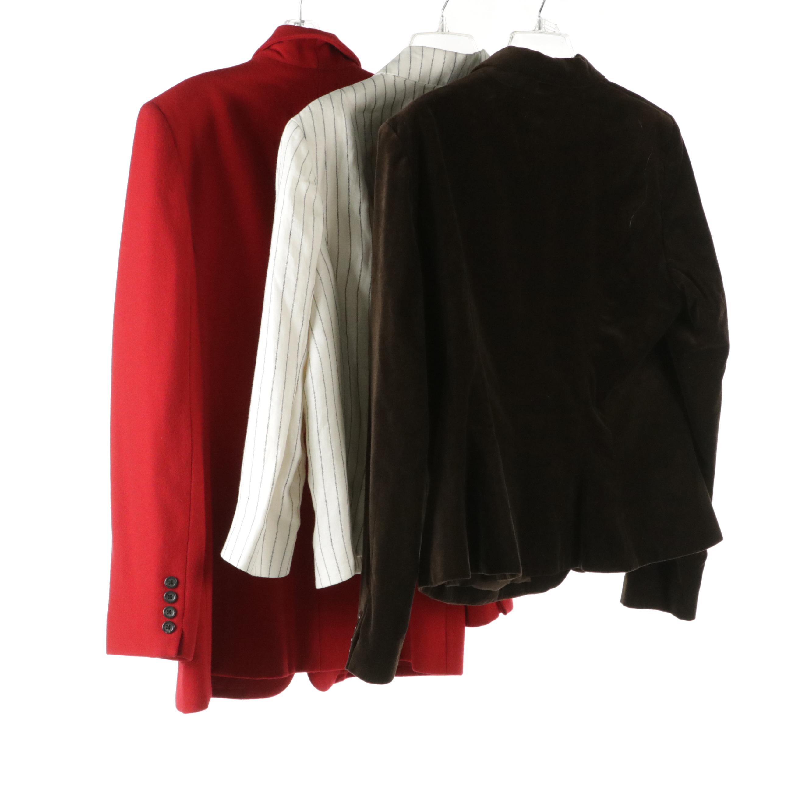 Lauren Ralph Lauren Velvet, Linen, and Wool Blend Jackets and Blazer
