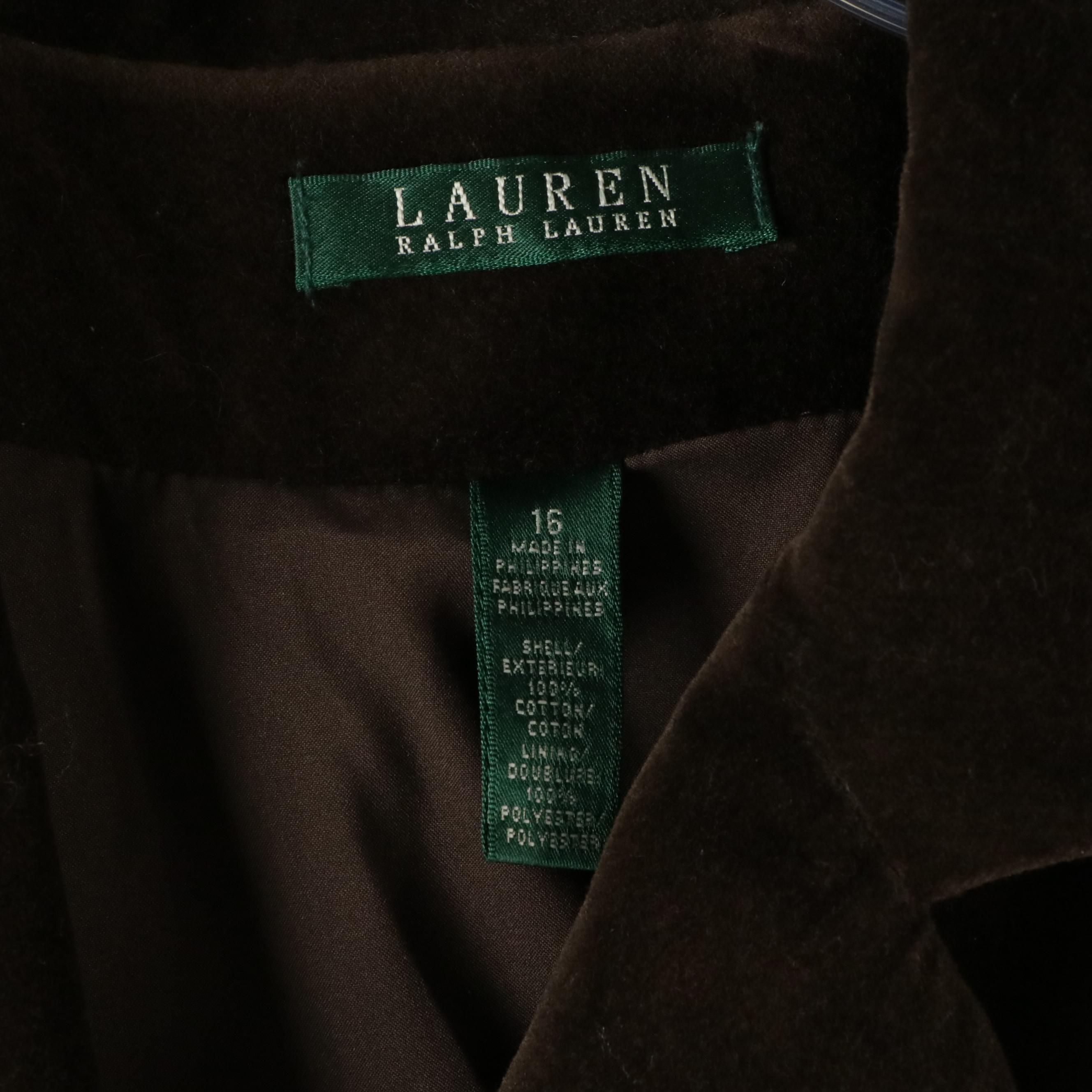 Lauren Ralph Lauren Velvet, Linen, and Wool Blend Jackets and Blazer