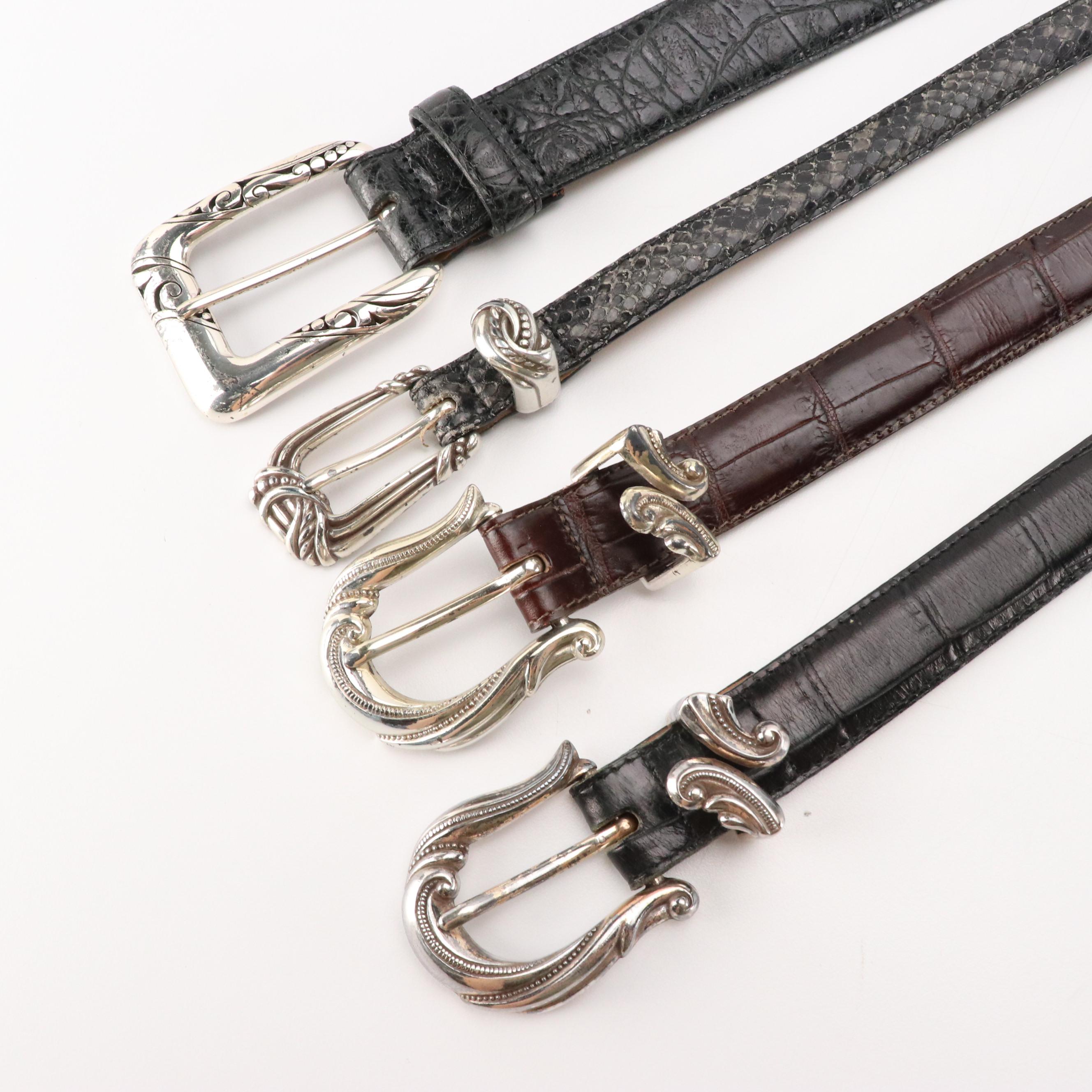 Brahmin Crossbody Bag, Wallet and Zip Pouch, Brighton Assorted Leather Belts