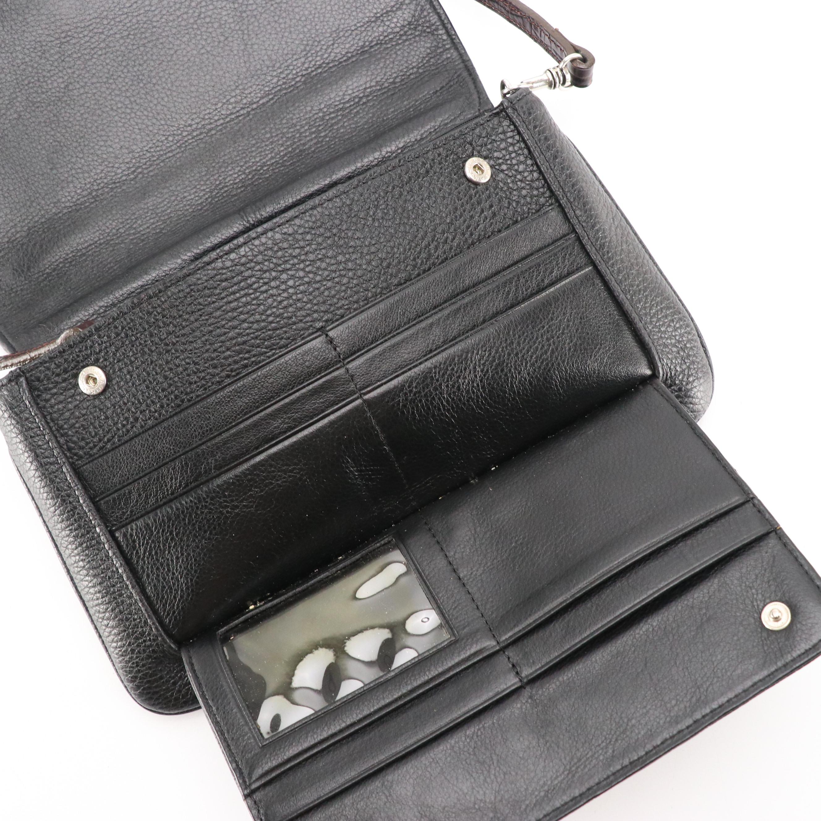 Brahmin Crossbody Bag, Wallet and Zip Pouch, Brighton Assorted Leather Belts