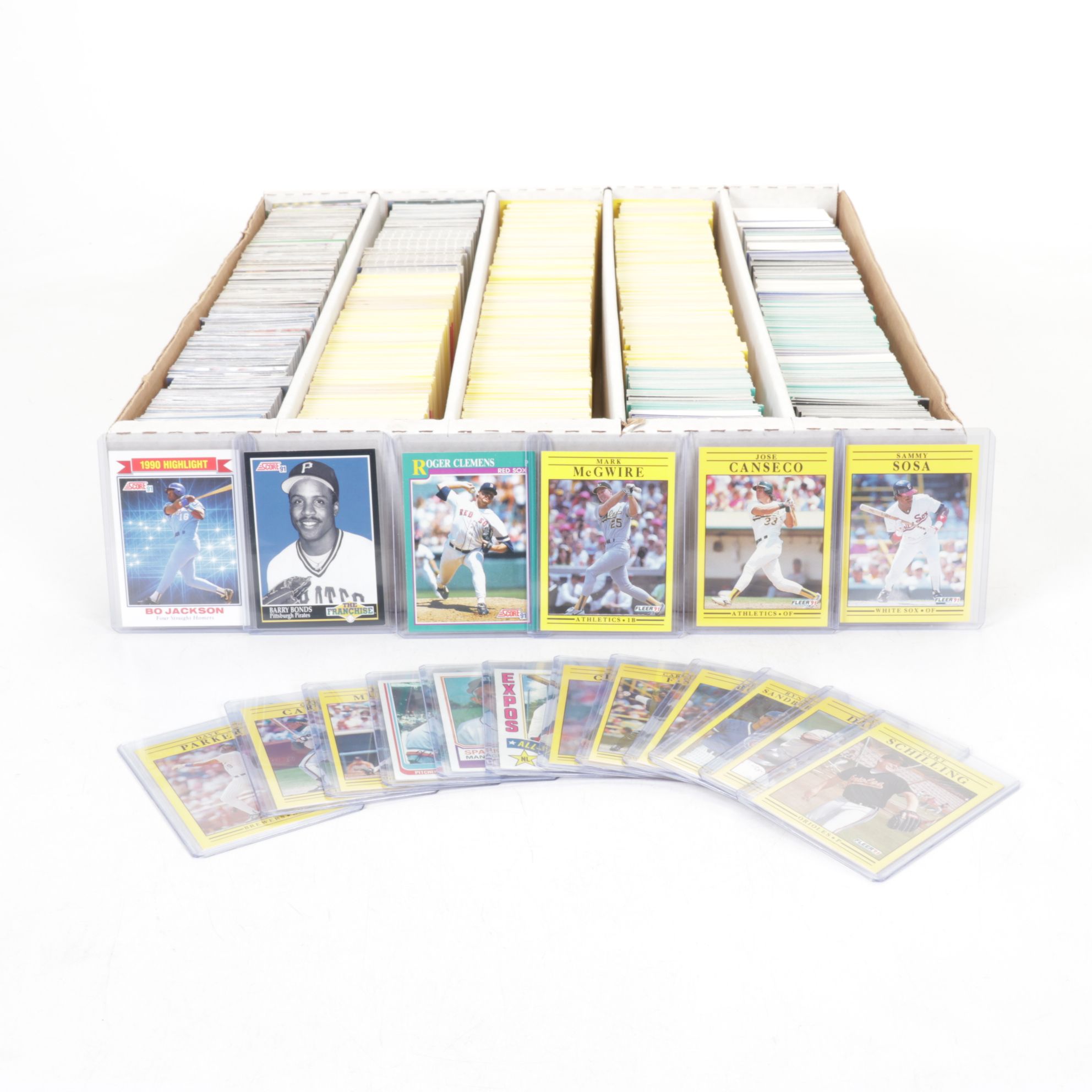 5,000 Assorted Topps, Score and Fleer Mint Condition Baseball Cards, 1989-1997