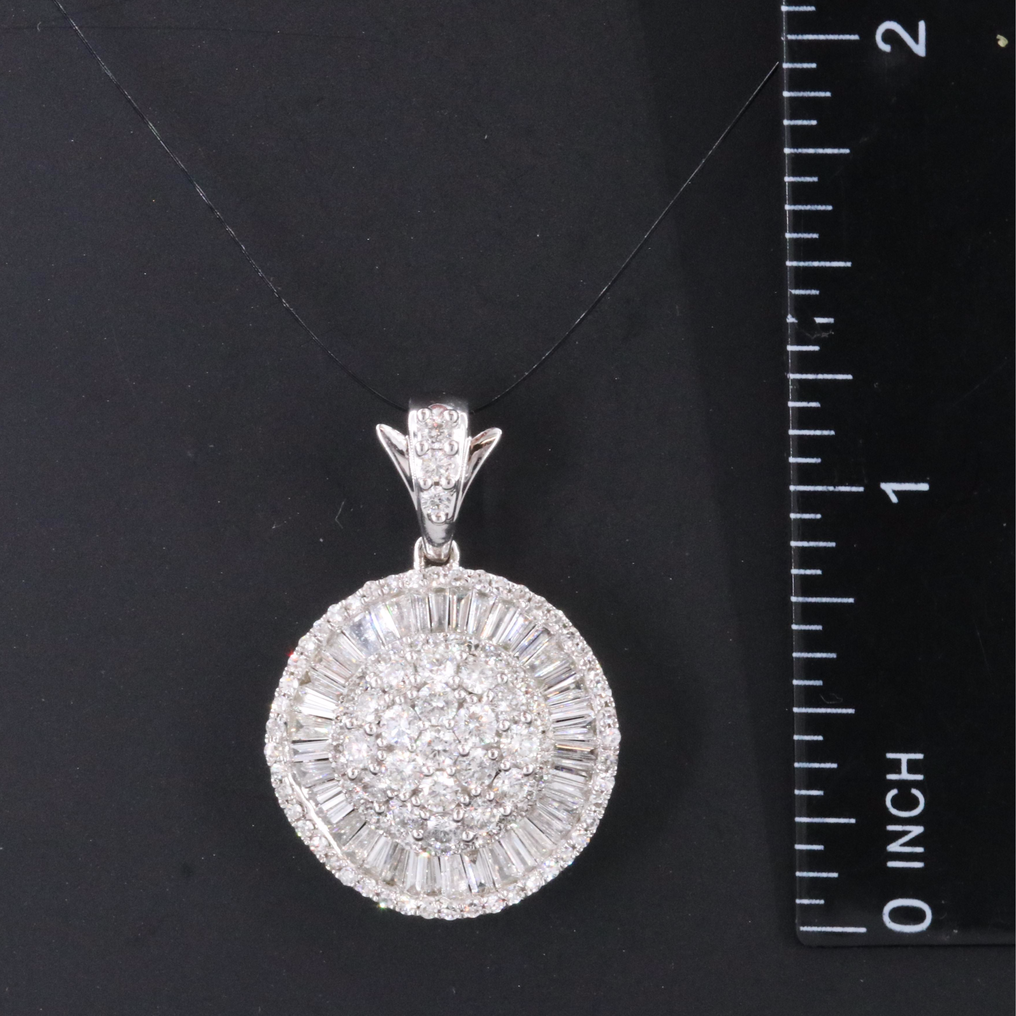 14K 3.06 CTW Diamond Ballerina Pendant