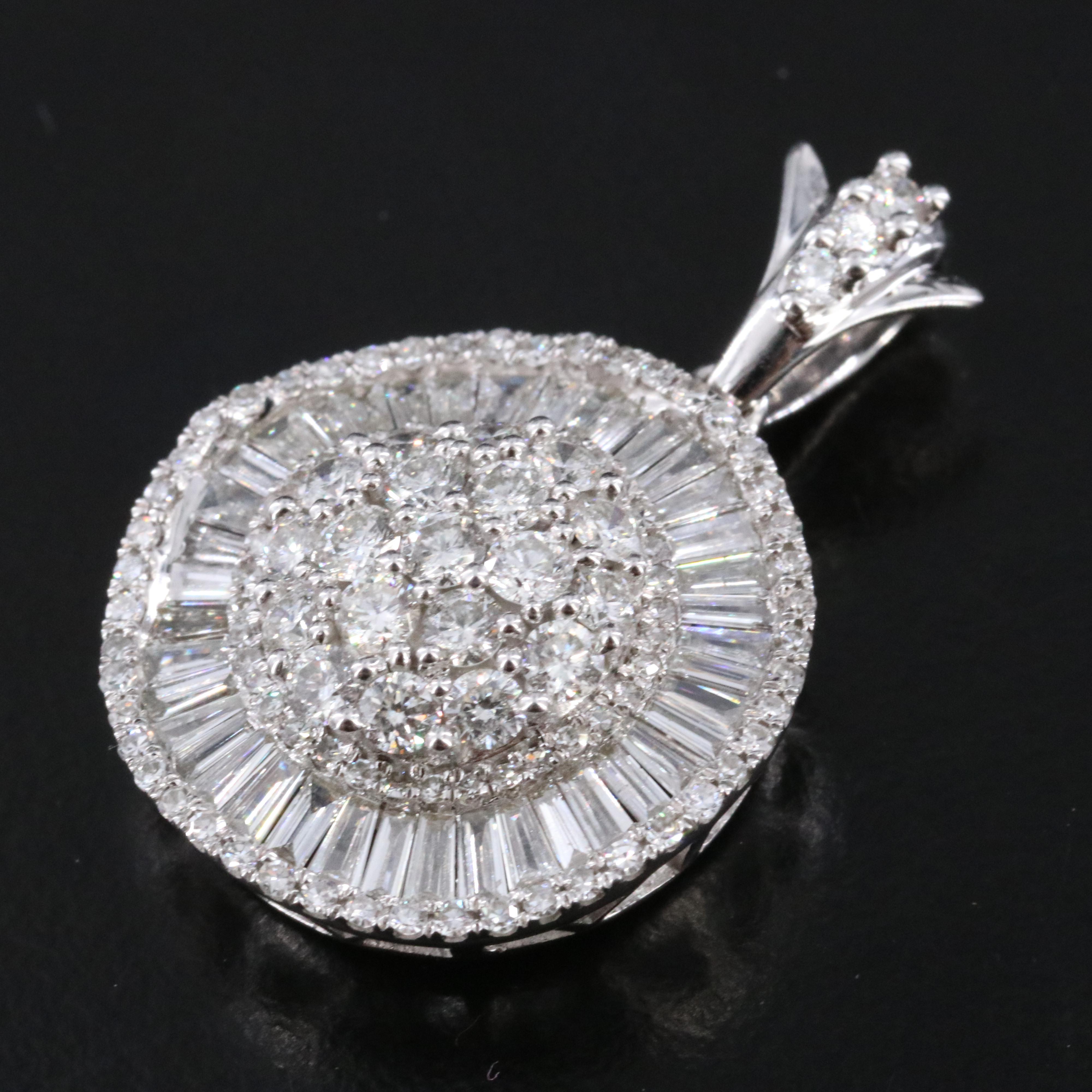 14K 3.06 CTW Diamond Ballerina Pendant