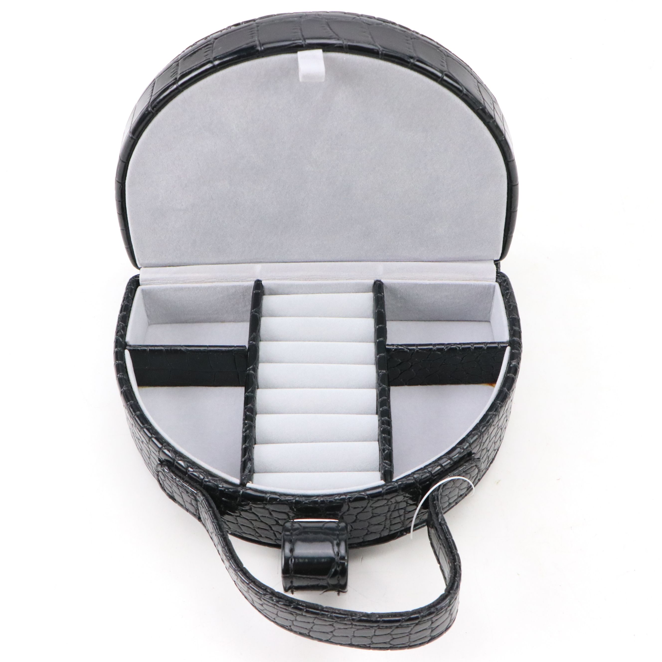 Alten International Faux Embossed Croc Travel Jewelry Boxes