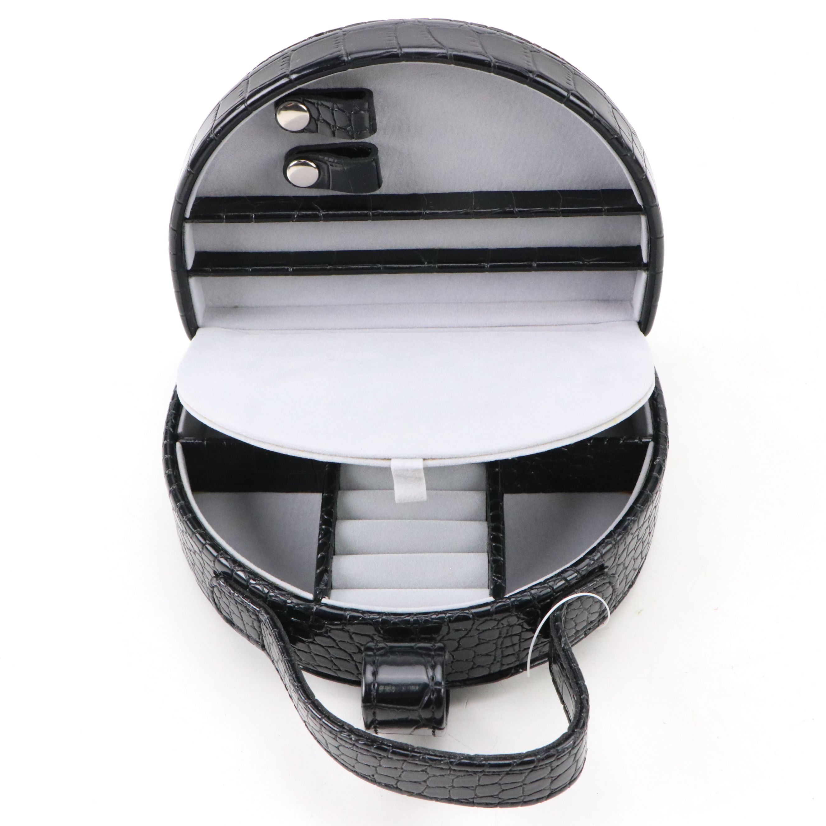 Alten International Faux Embossed Croc Travel Jewelry Boxes