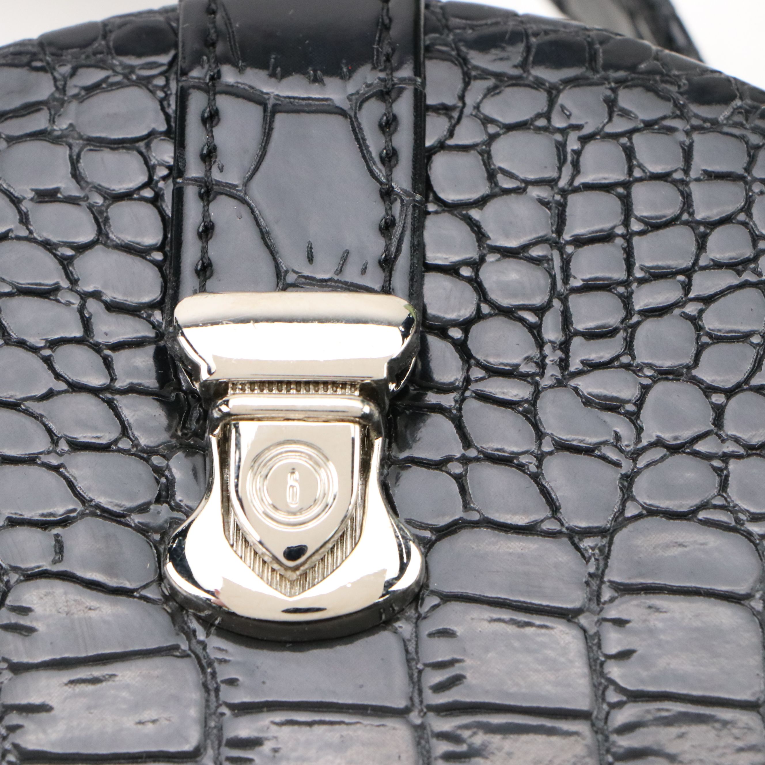 Alten International Faux Embossed Croc Travel Jewelry Boxes