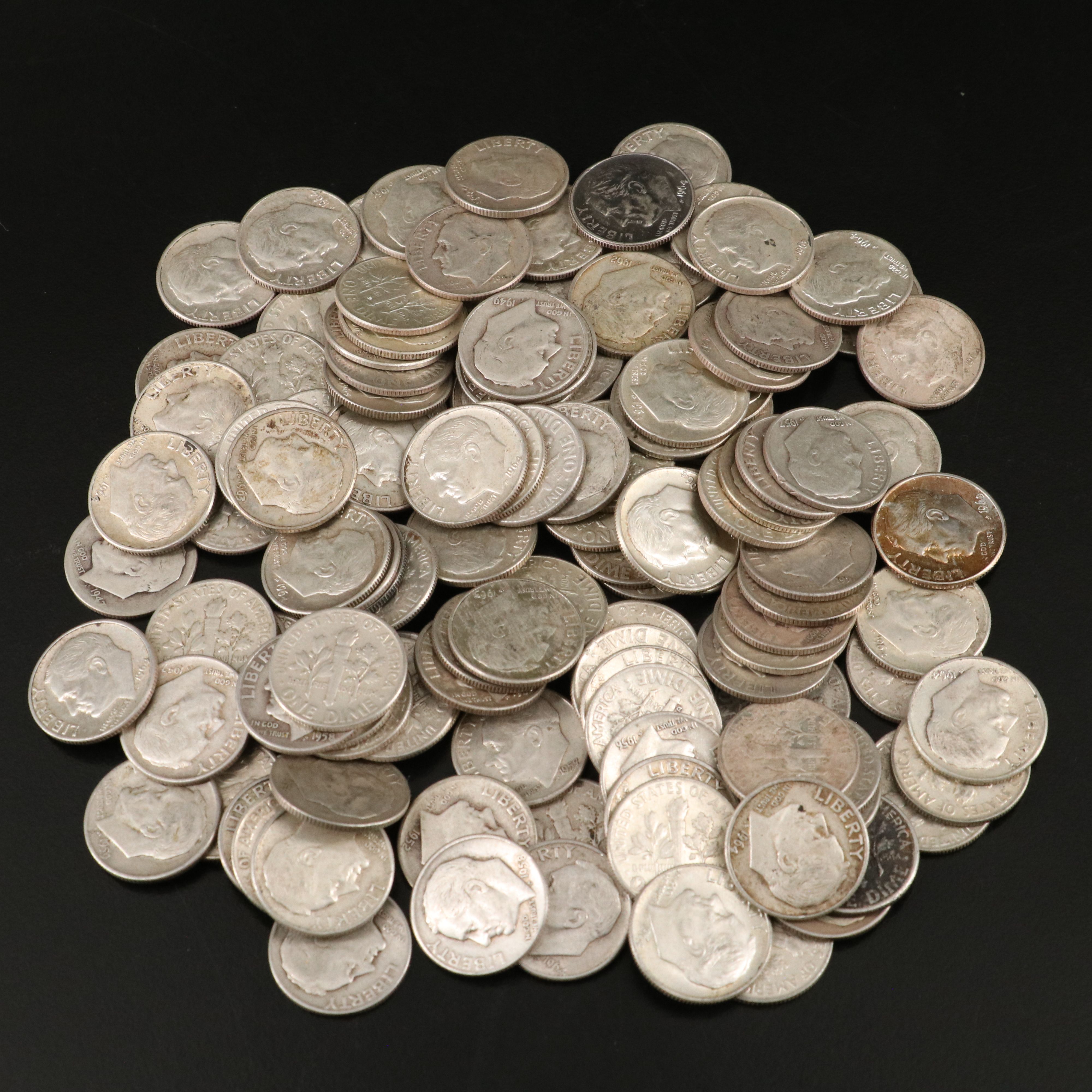 129 Roosevelt Silver Dimes