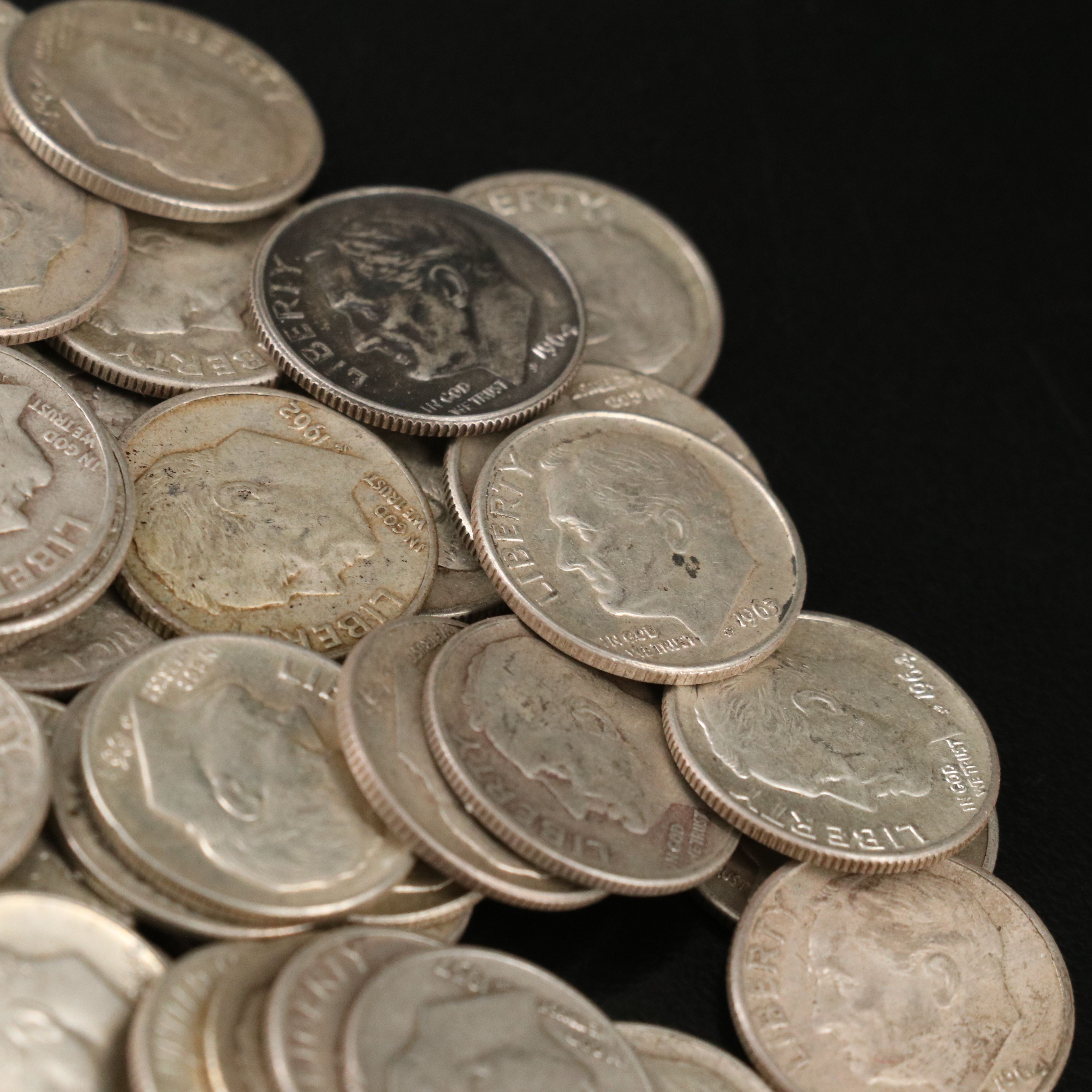 129 Roosevelt Silver Dimes