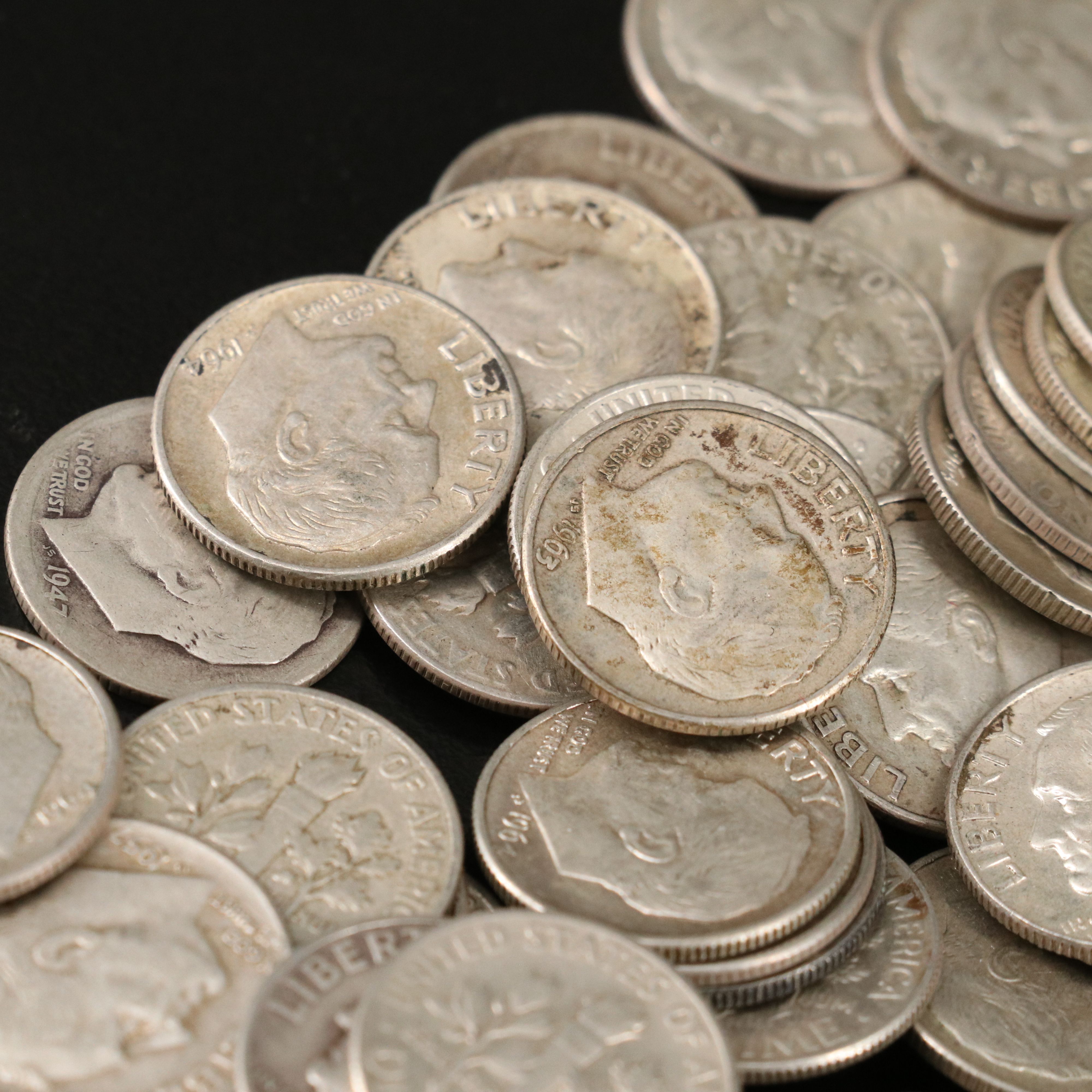 129 Roosevelt Silver Dimes