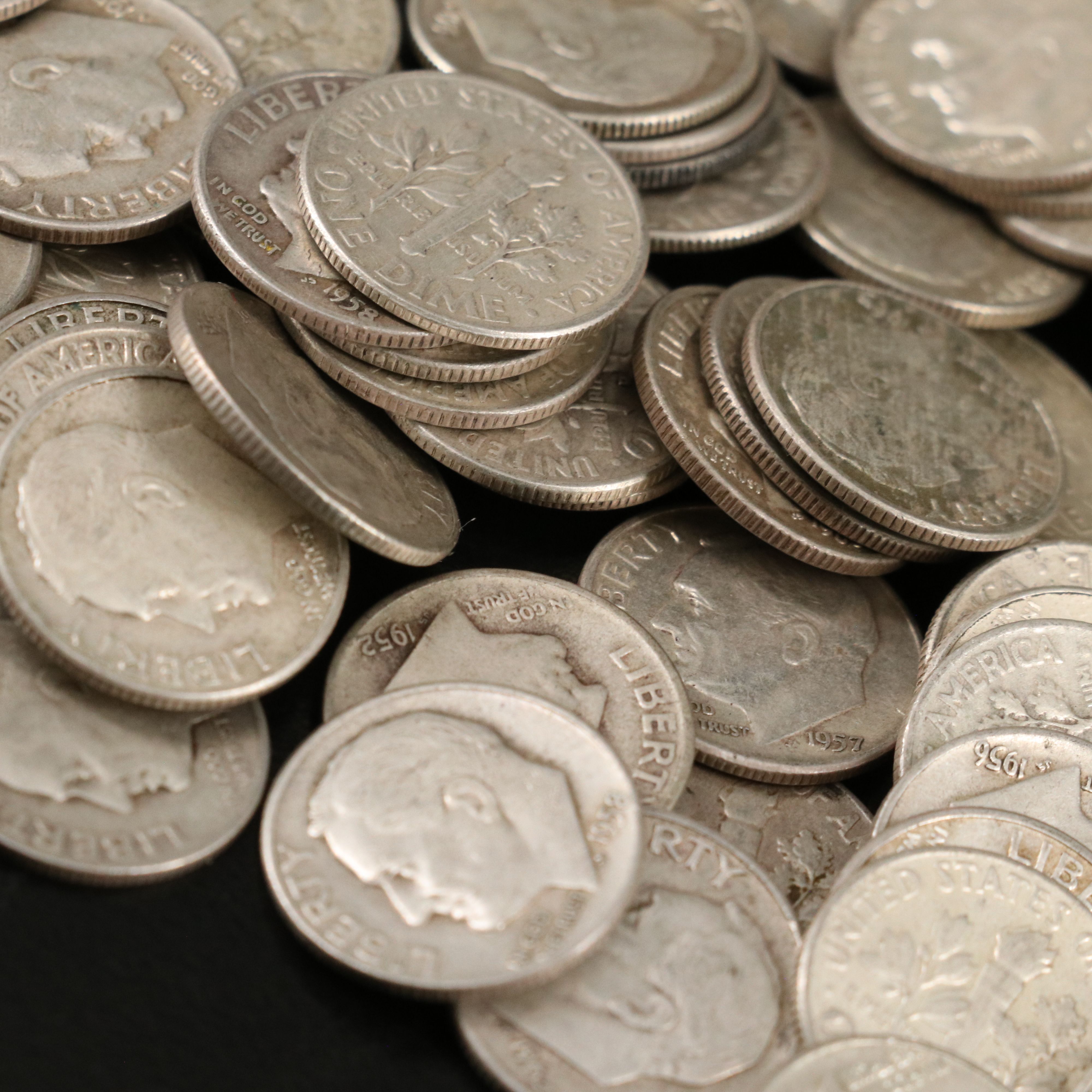 129 Roosevelt Silver Dimes