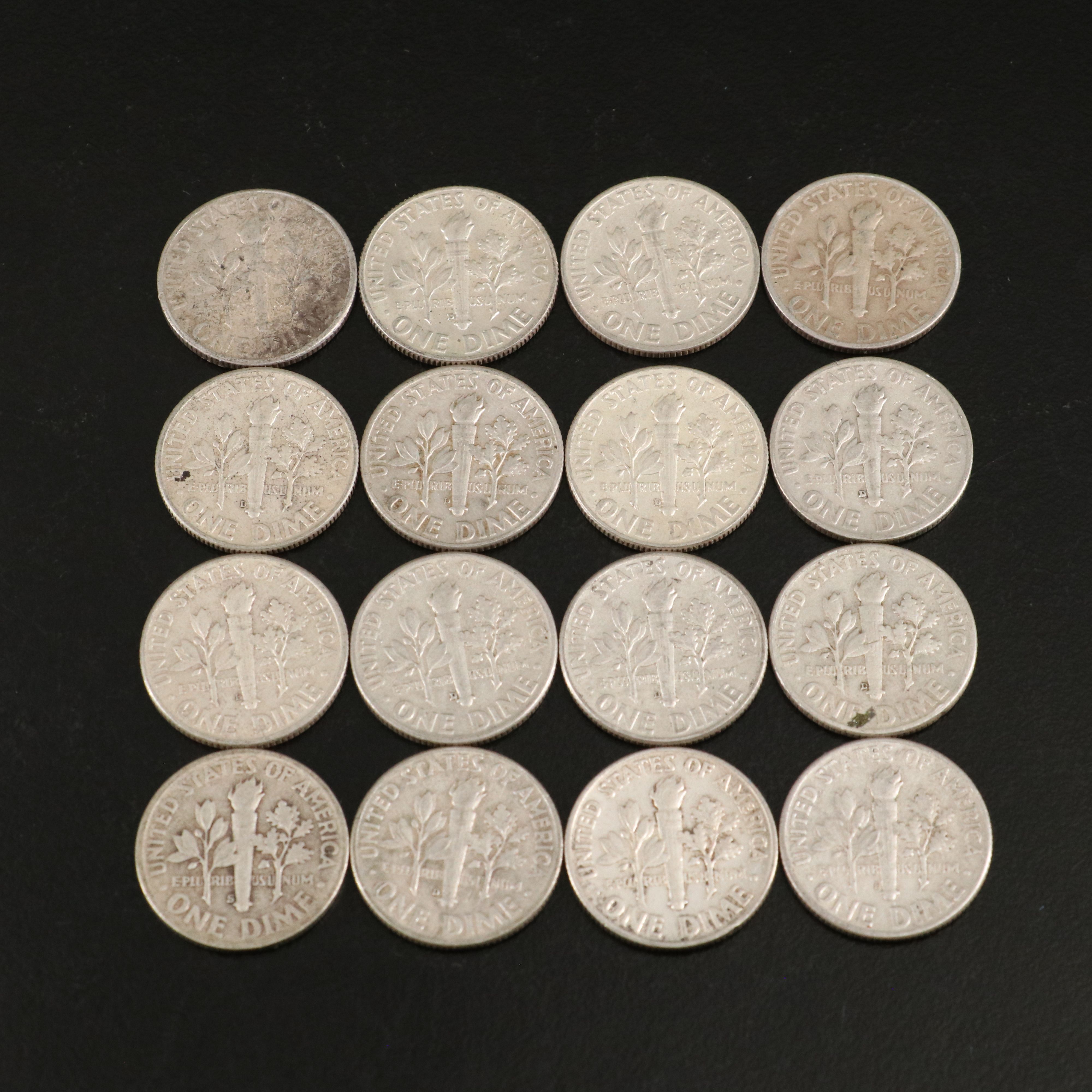 129 Roosevelt Silver Dimes