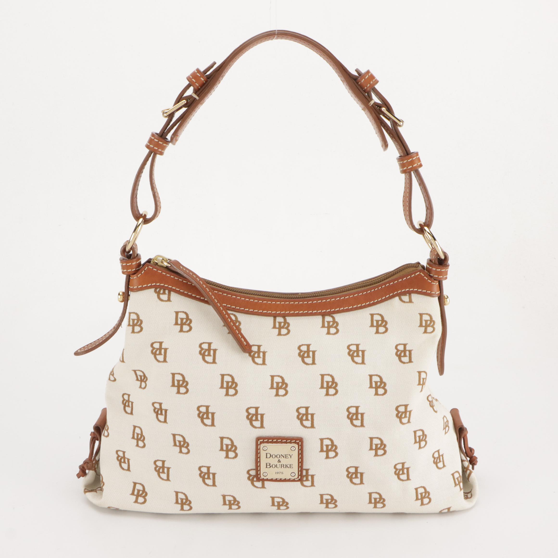 Brahmin "Teresa" Pecan Woven Leather Shoulder Bag, Dooney & Bourke Slouch Bag