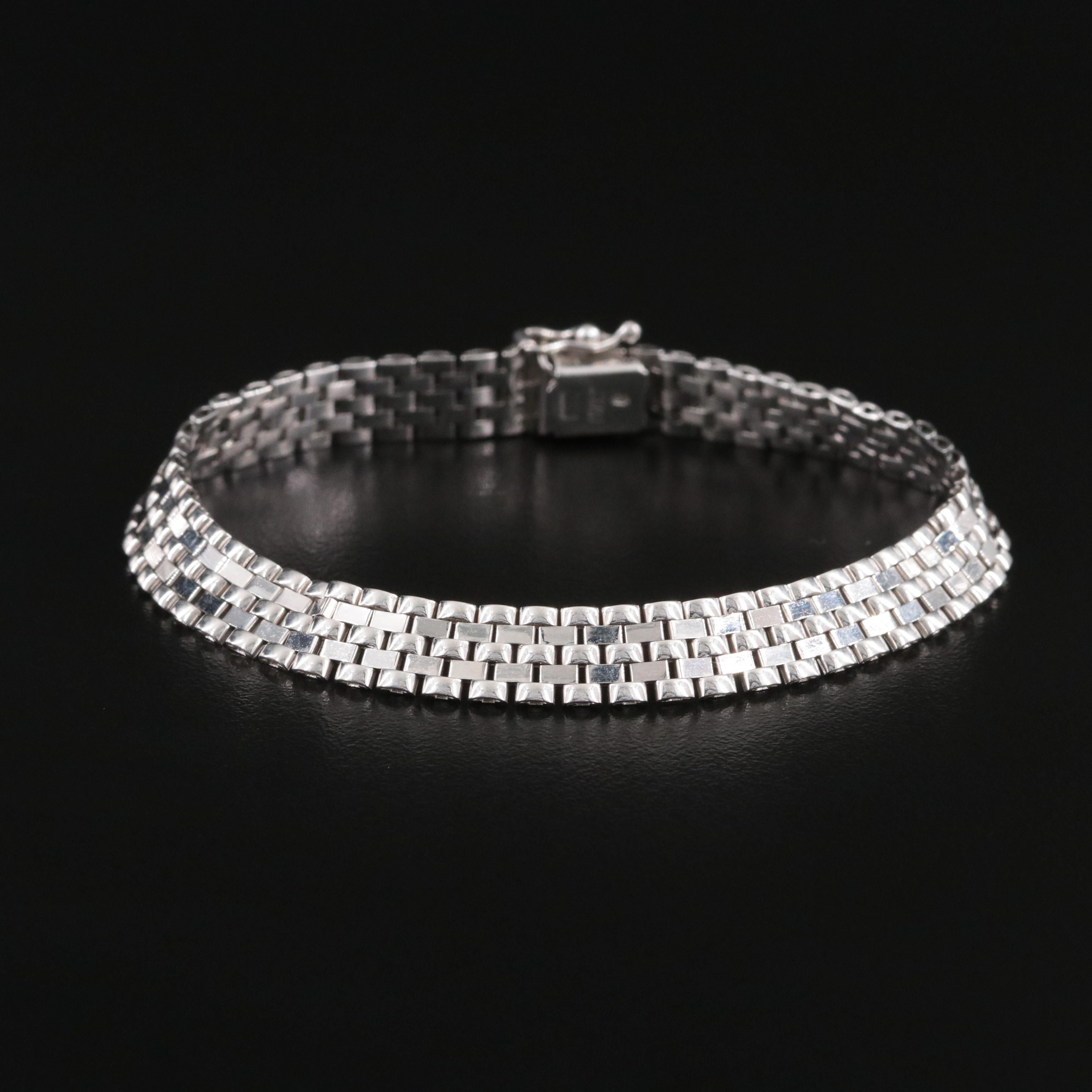 Italian 14K Panther Chain Bracelet