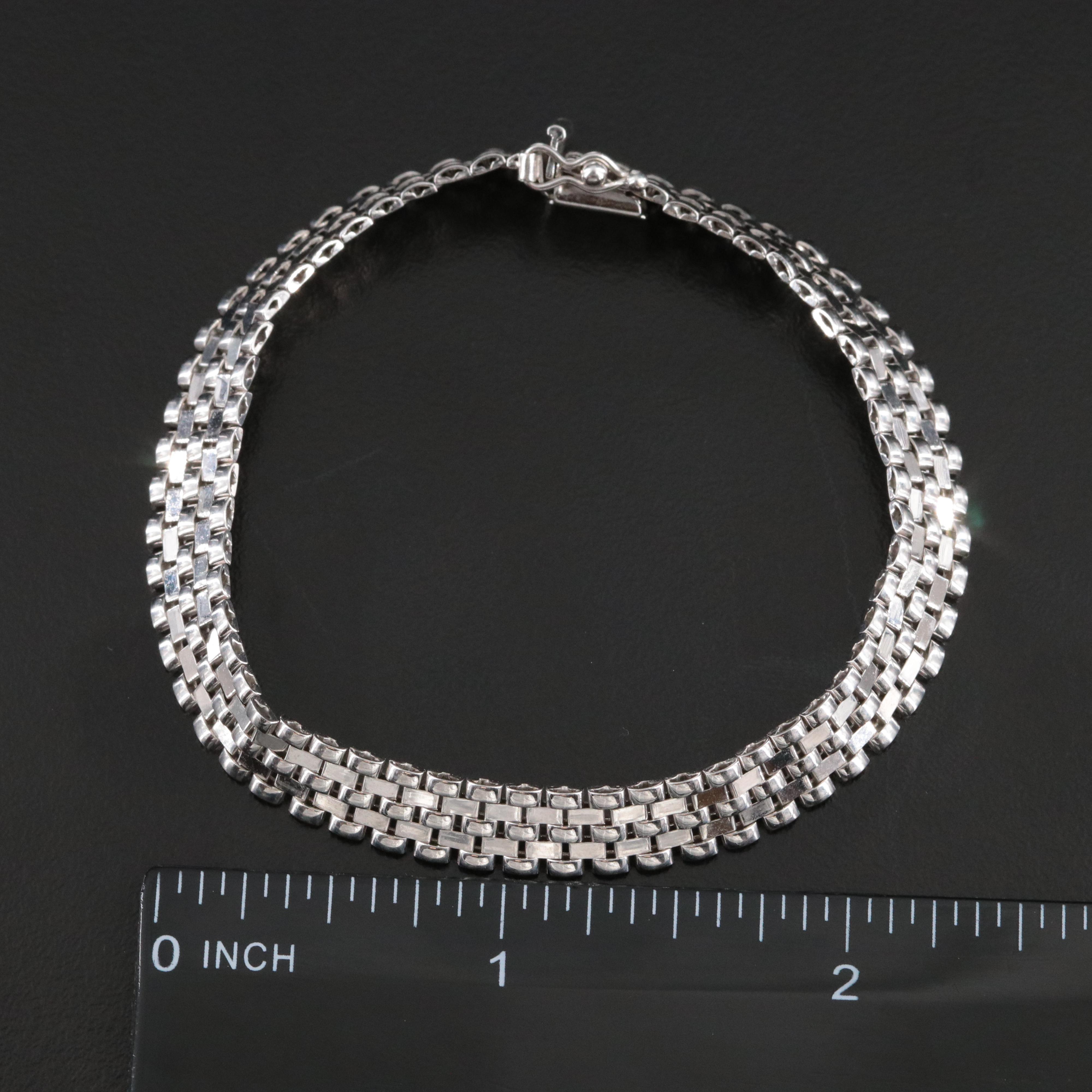 Italian 14K Panther Chain Bracelet