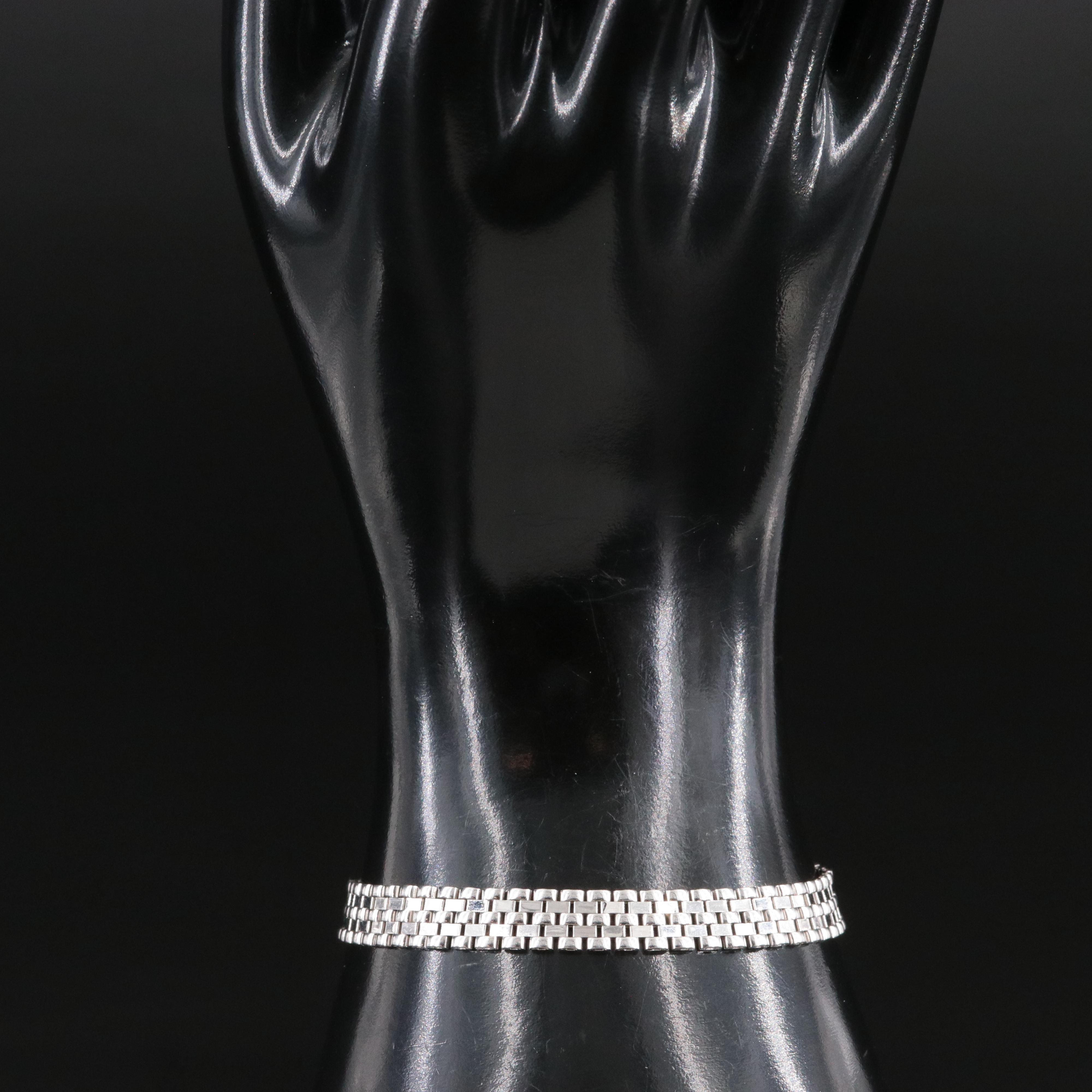 Italian 14K Panther Chain Bracelet