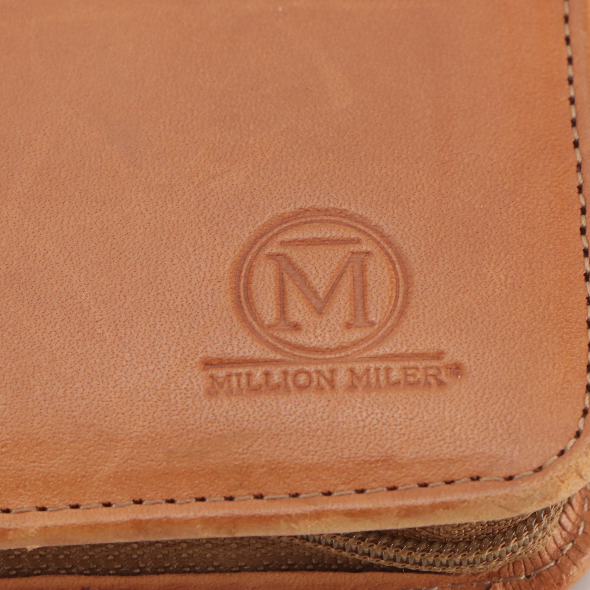 Bosca Correspondent and Hartmann Million Miler Leather Travel Organizers