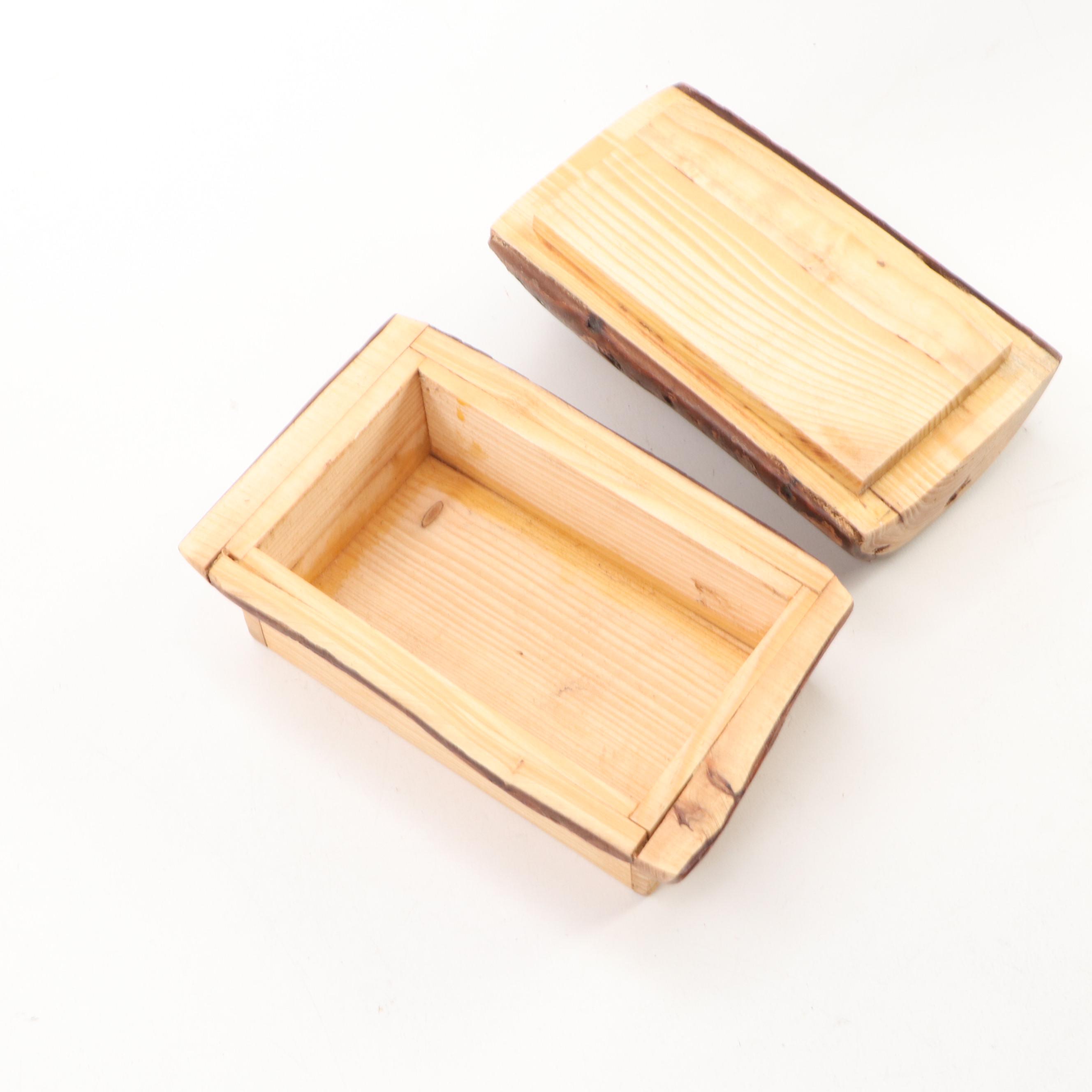 Robert Beaven Wood Boxes with Ancestral Puebloan Potsherds