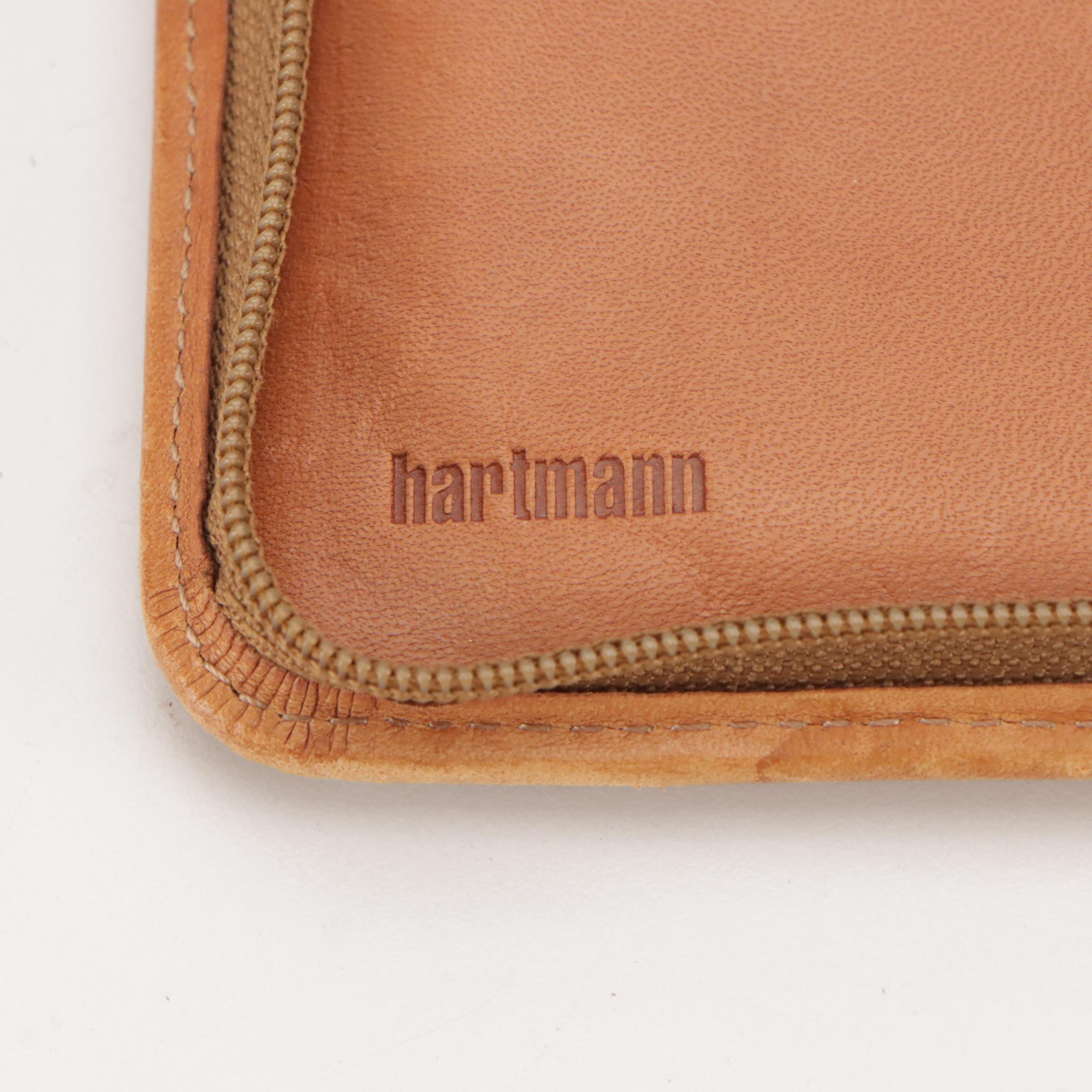 Bosca Correspondent and Hartmann Million Miler Leather Travel Organizers