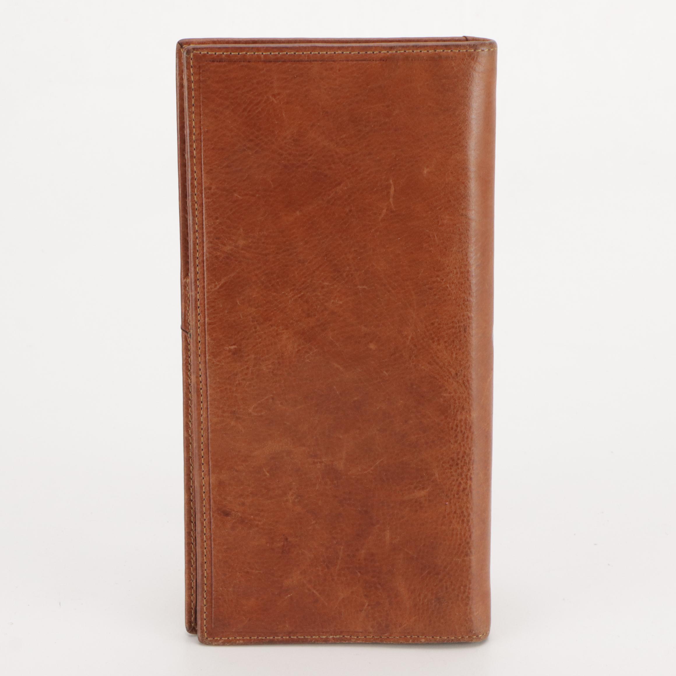 Bosca Correspondent and Hartmann Million Miler Leather Travel Organizers