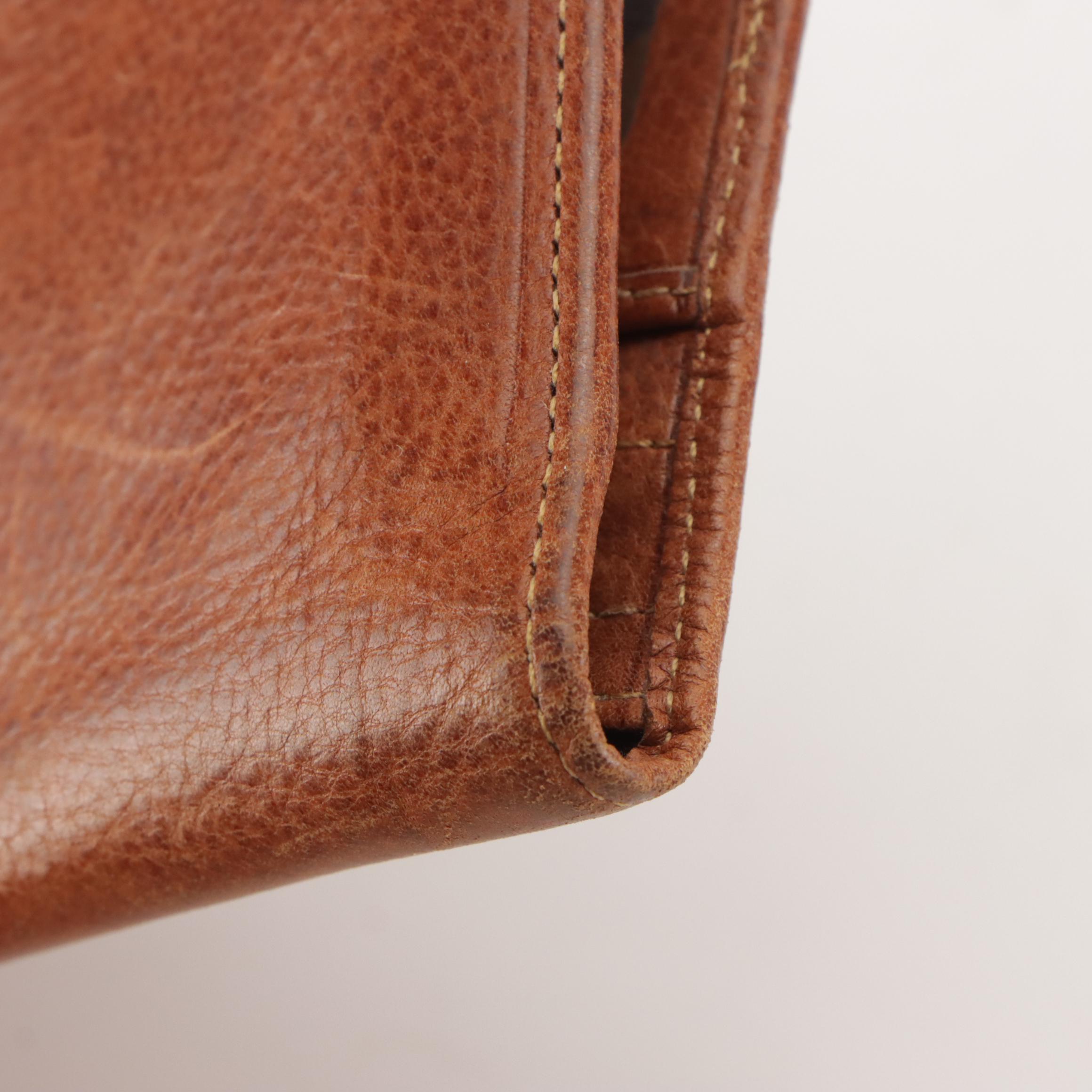 Bosca Correspondent and Hartmann Million Miler Leather Travel Organizers