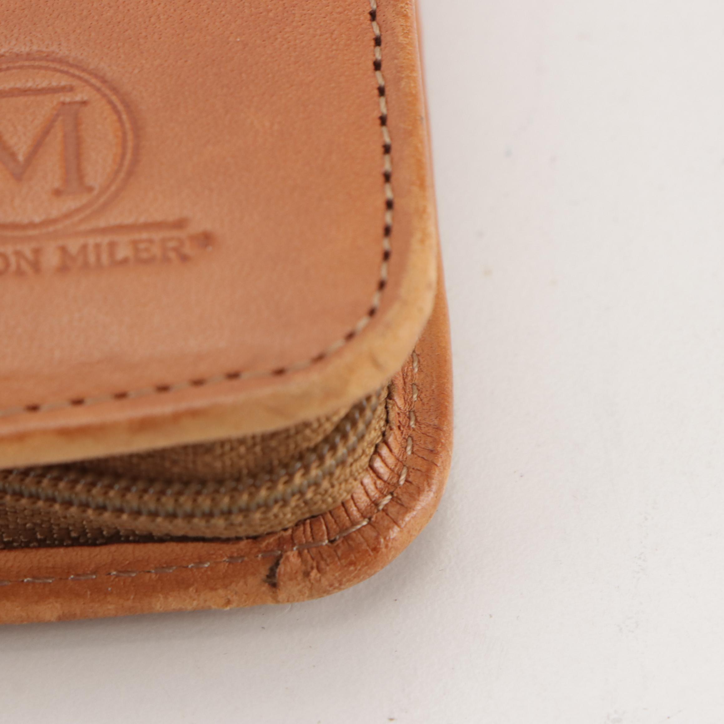 Bosca Correspondent and Hartmann Million Miler Leather Travel Organizers