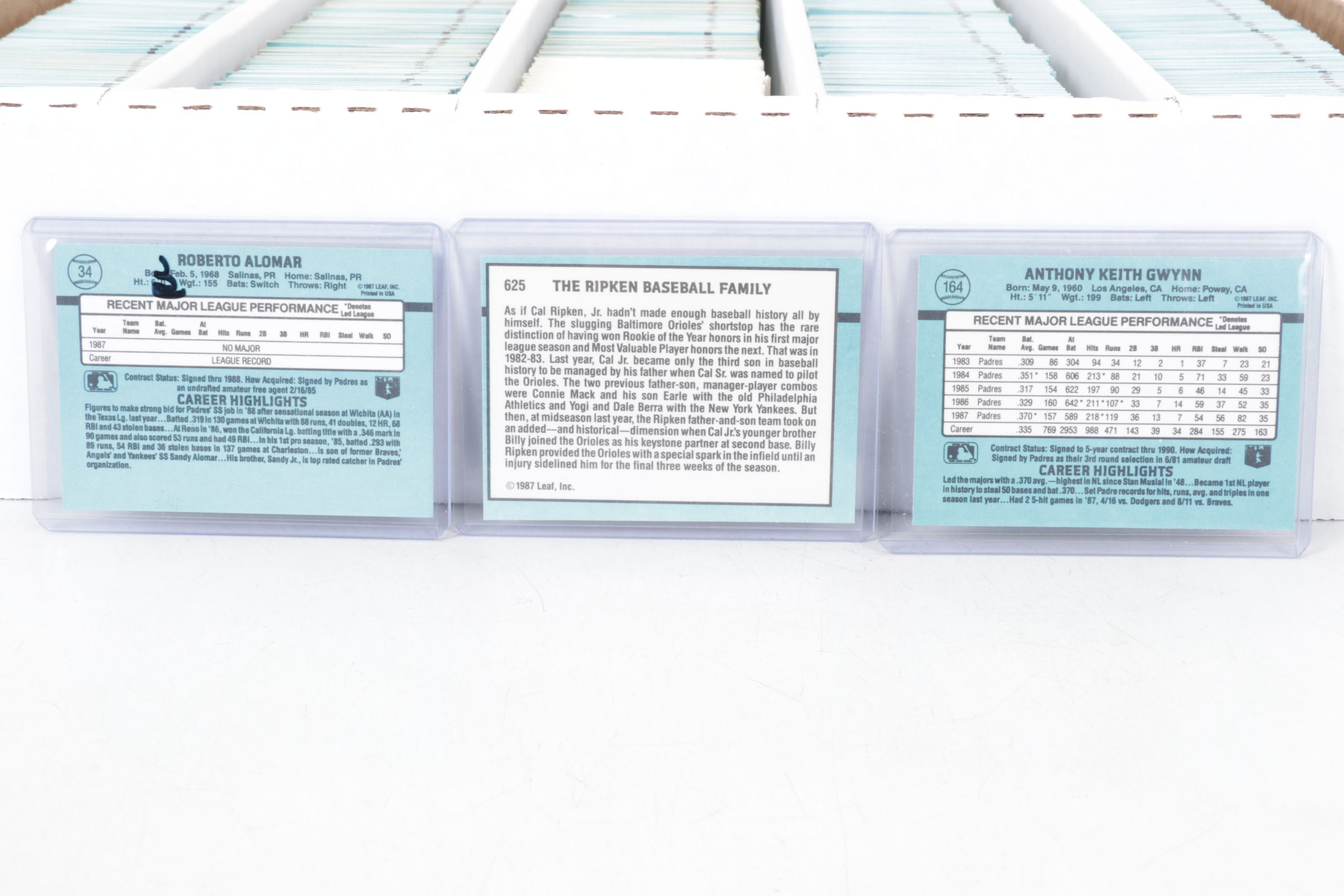 5,000 Mint Condition 1988 Donruss Cello Case Baseball Cards