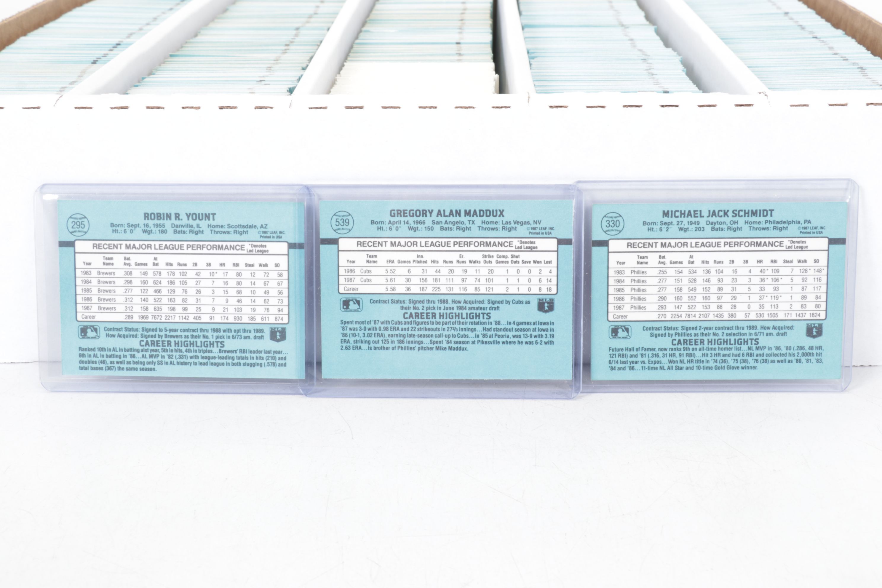 5,000 Mint Condition 1988 Donruss Cello Case Baseball Cards